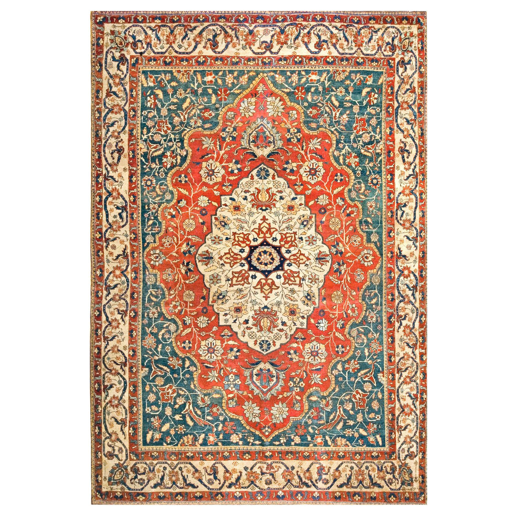 19th Century Persian Sarouk Farahan Carpet ( 7'2" x 10'6" - 218 x 320 cm )