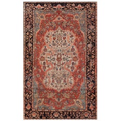 Ancien tapis Sarouk Farahan 4' 6"" x 7' 0"" 