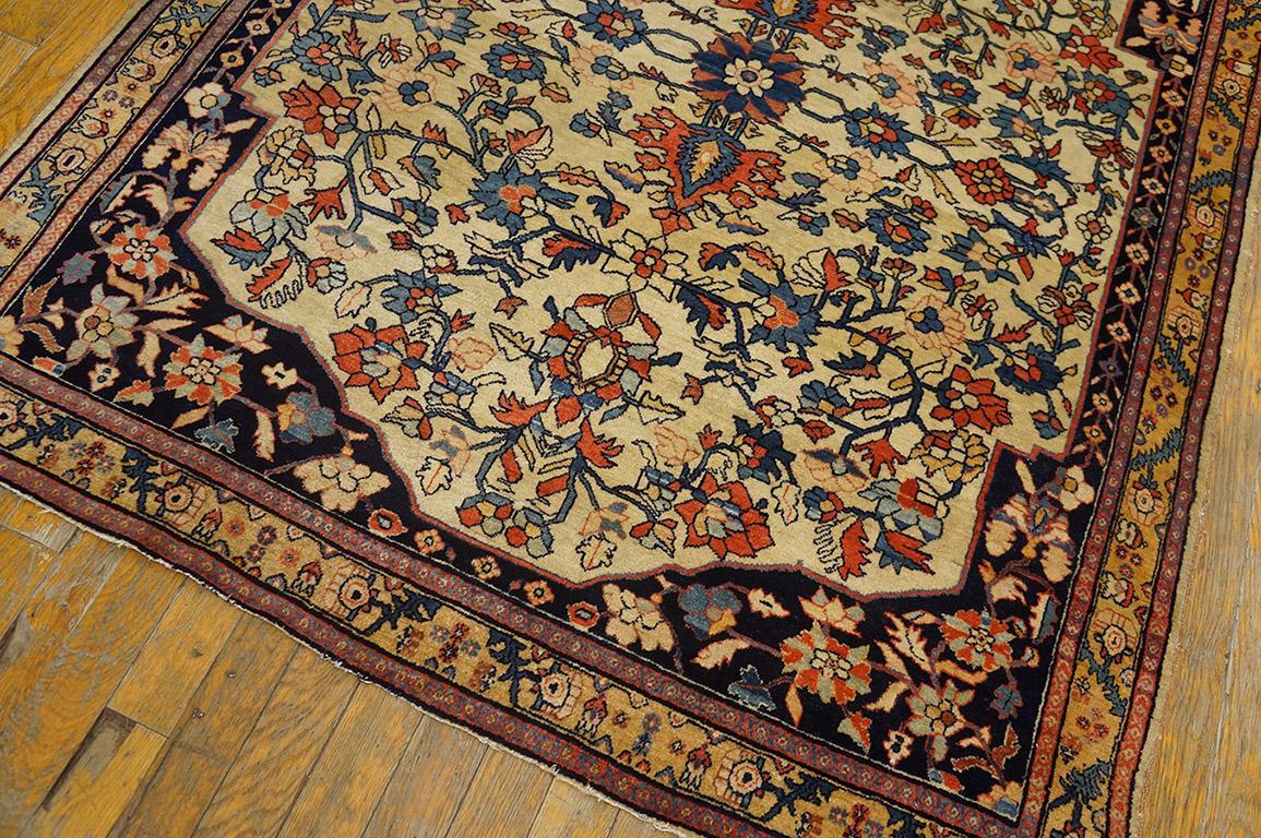 Late 19th Century 19th Century Persian Sarouk Farahan Carpet ( 4' x 4'10