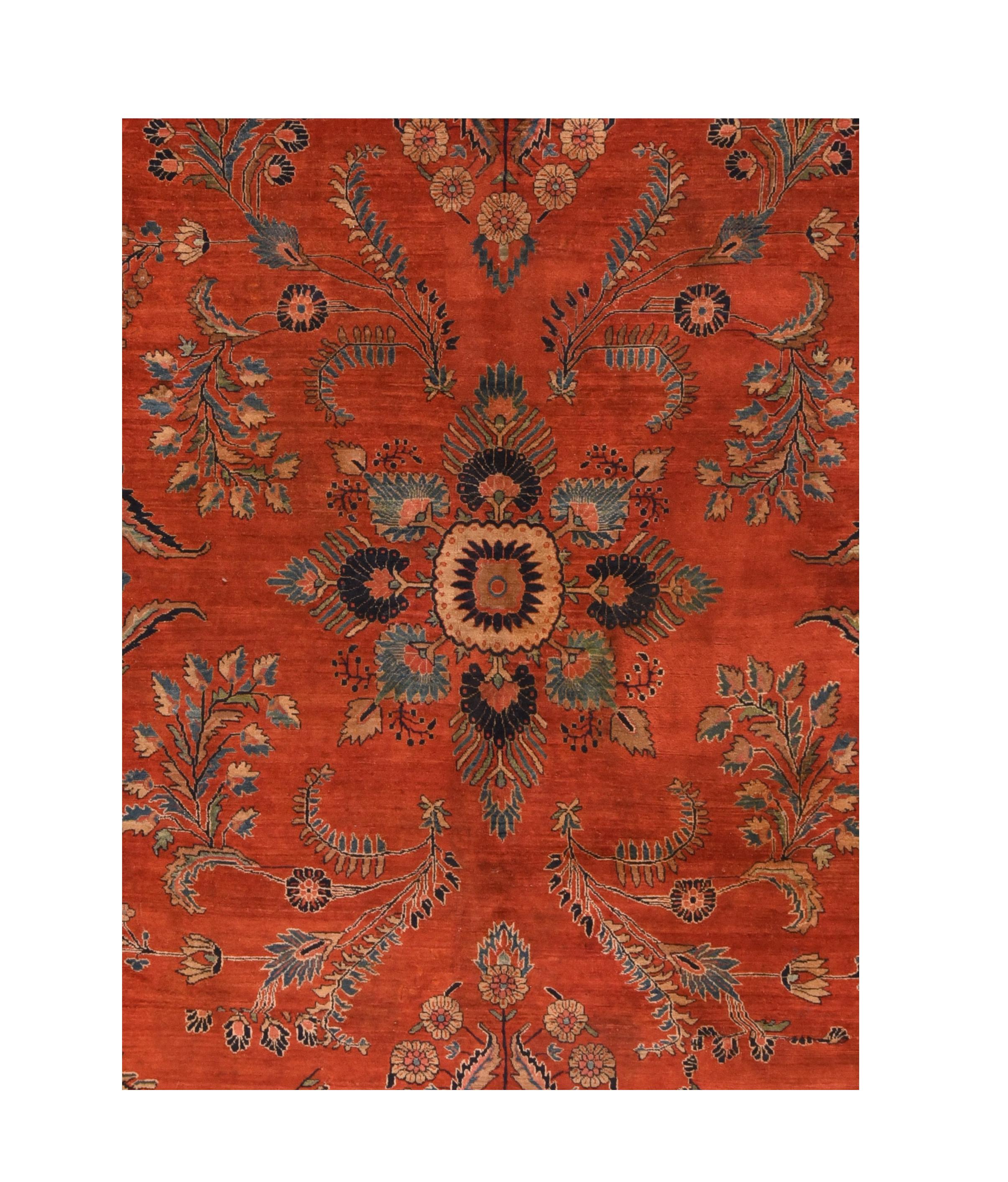 Ancien tapis Mohajeran 10'8'' x 12'10'' Excellent état - En vente à New York, NY