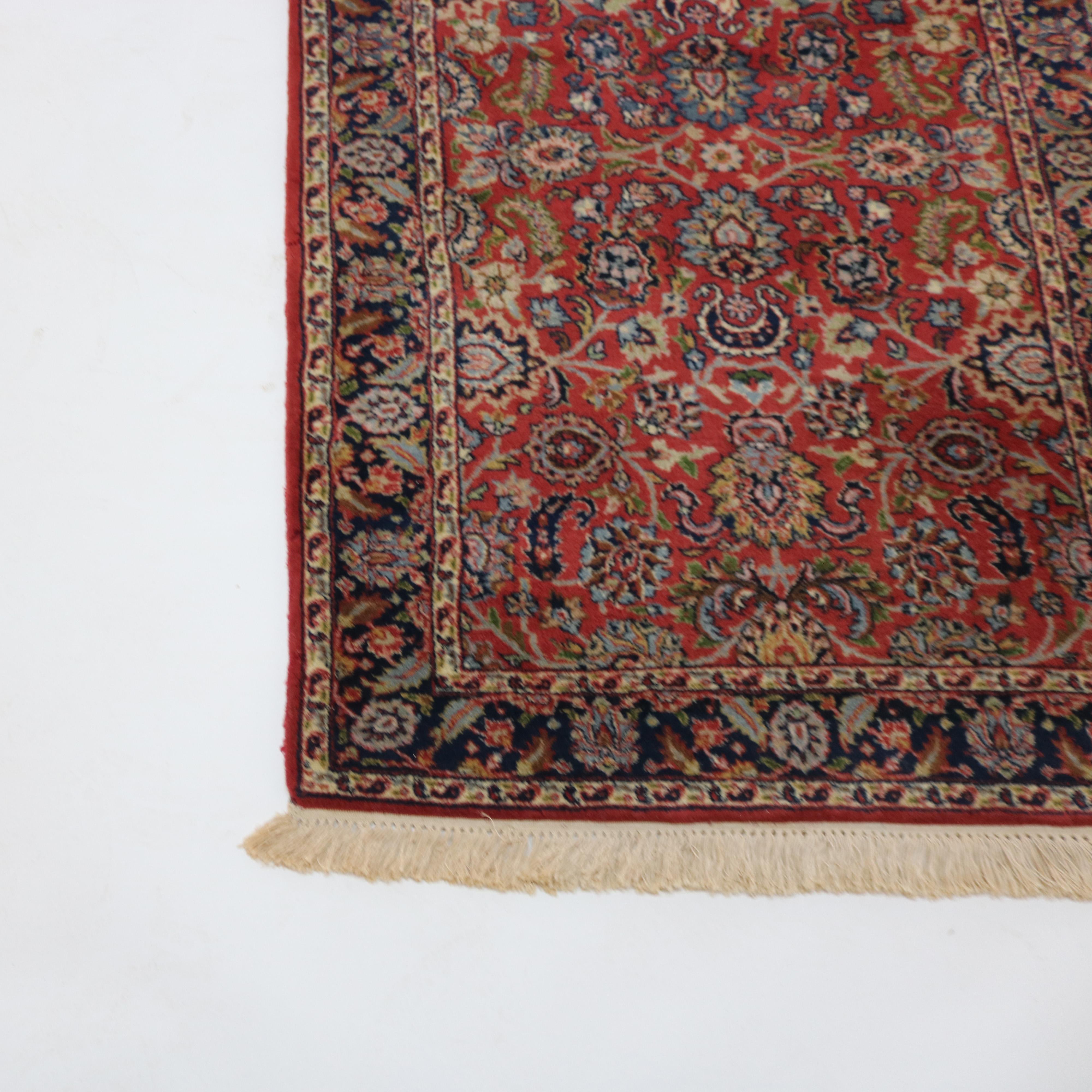 Antique Sarouk Oriental Wool Rug Circa 1930 For Sale 7