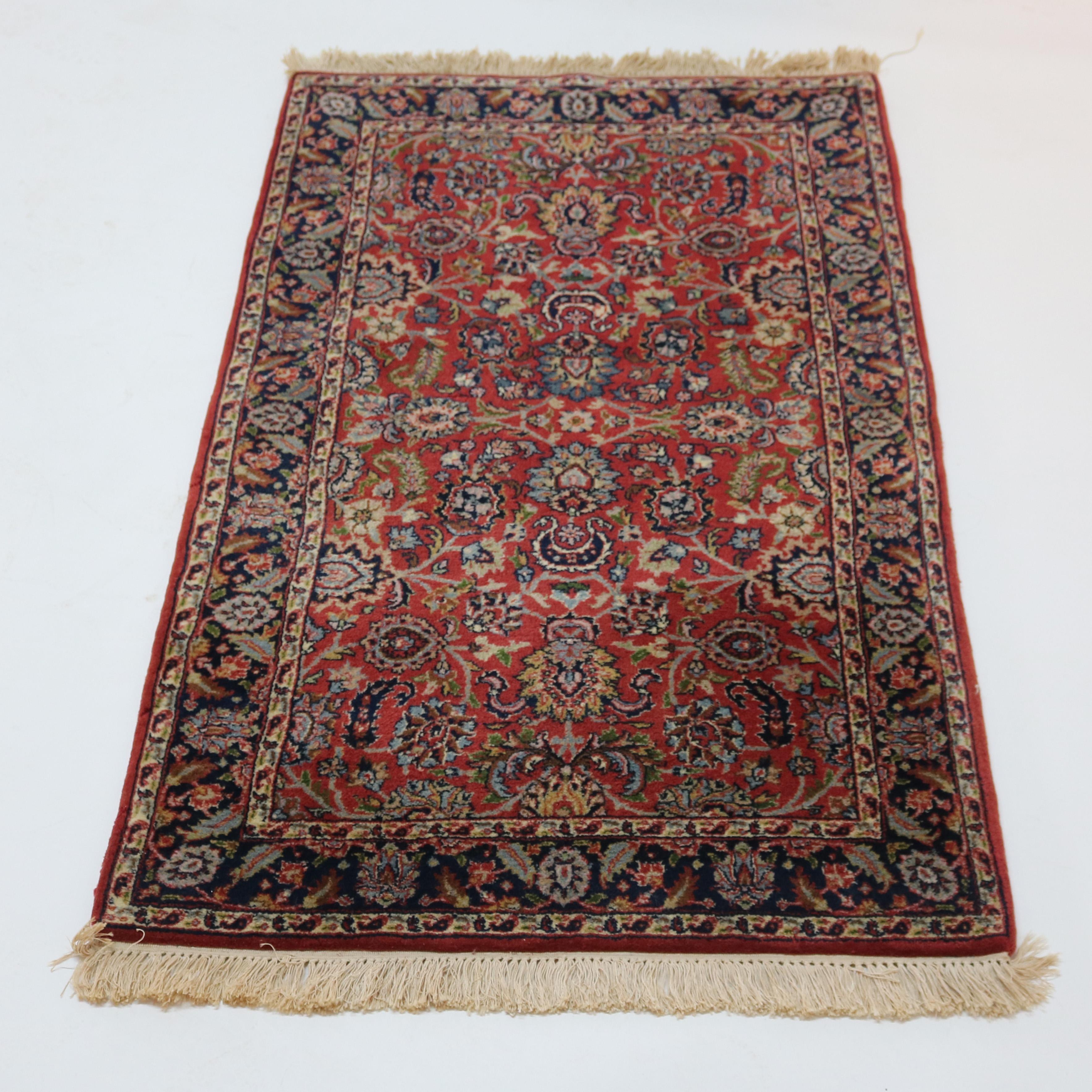 Antique Sarouk Oriental Wool Rug Circa 1930 For Sale 1