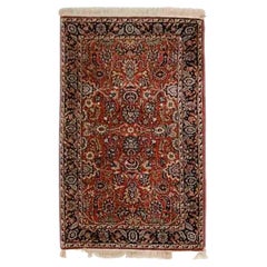 Antiker Sarouk-Teppich aus orientalischer Wolle, um 1930