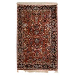 Antique Sarouk Oriental Wool Rug Circa 1930