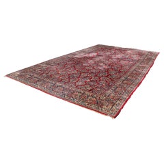 Antique Sarouk Persian Oriental Palace Sized Wool Carpet C1930