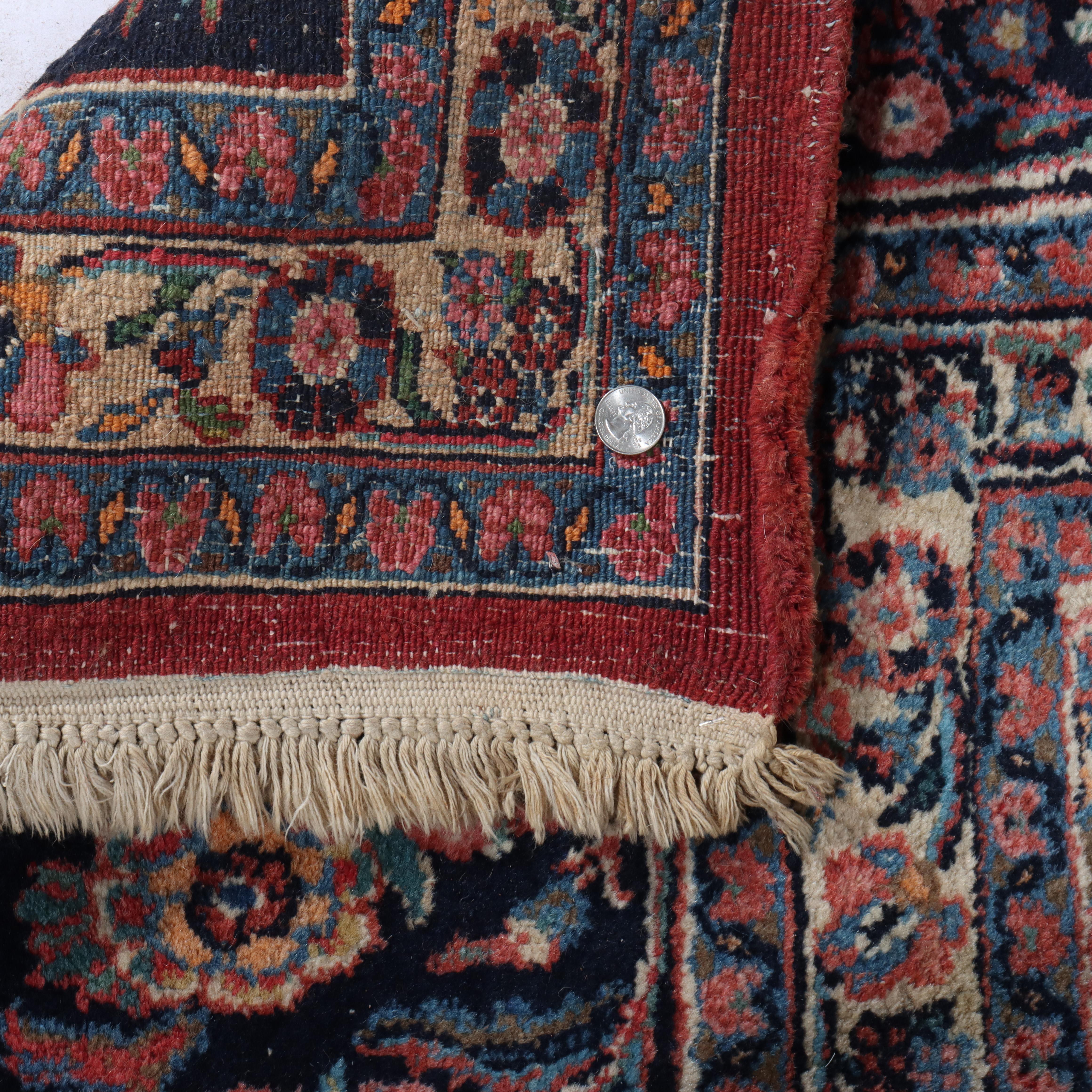 Antike Sarouk Persisch Orientalisch Zimmer Sized Wolle Teppich C1930 im Angebot 10
