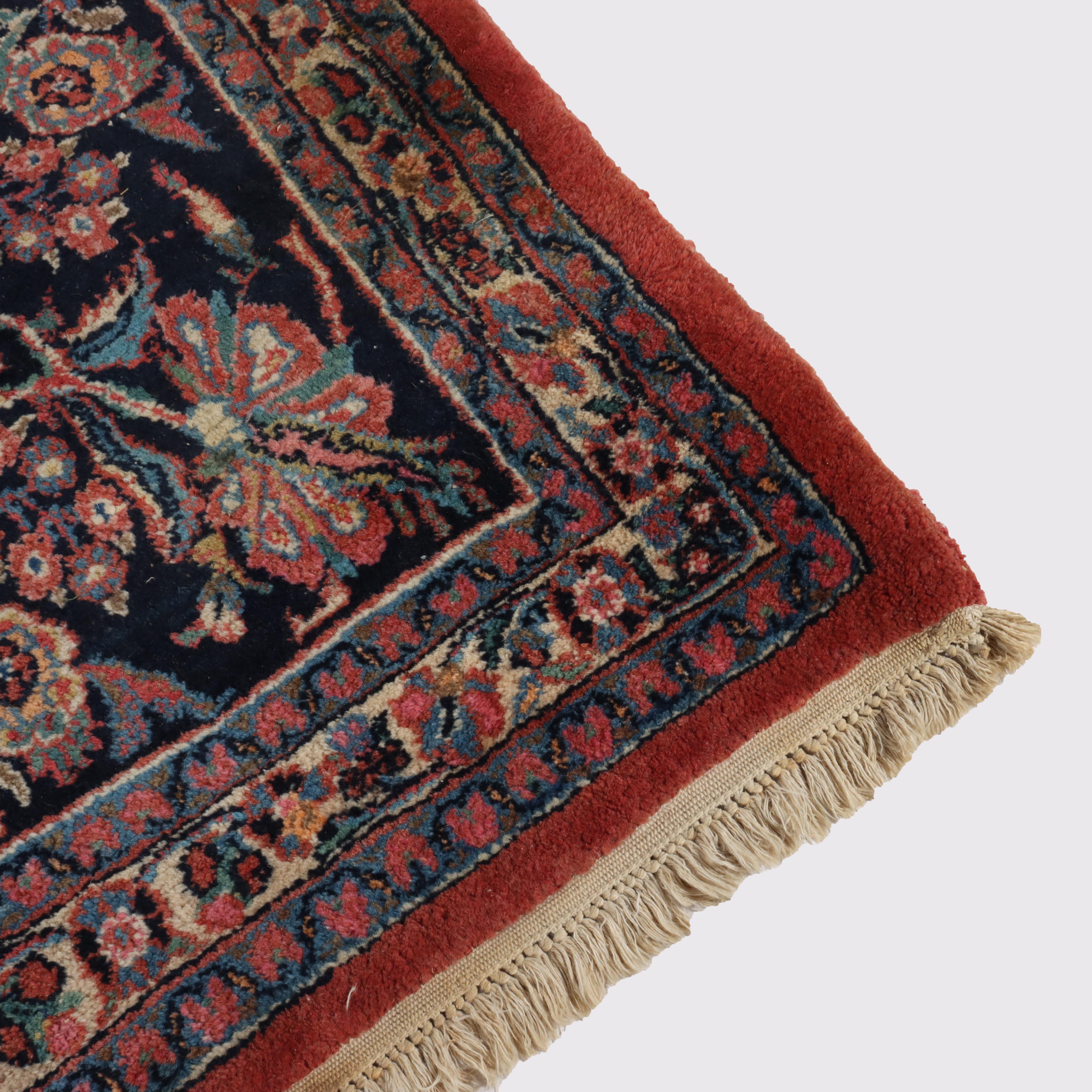 Antike Sarouk Persisch Orientalisch Zimmer Sized Wolle Teppich C1930 im Angebot 1
