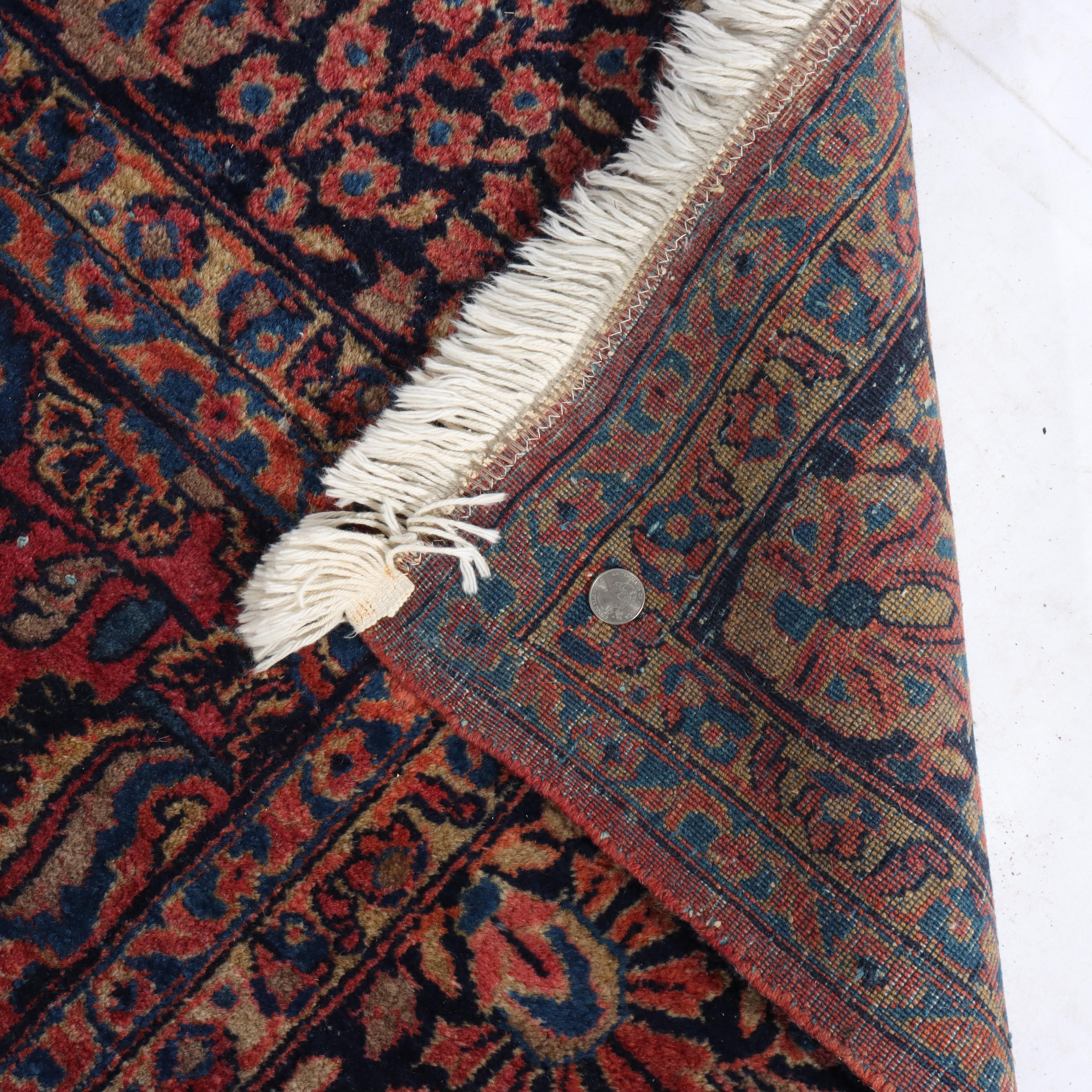 Antiker Sarouk Persisch Orientalischer Wollteppich C1930 im Angebot 9