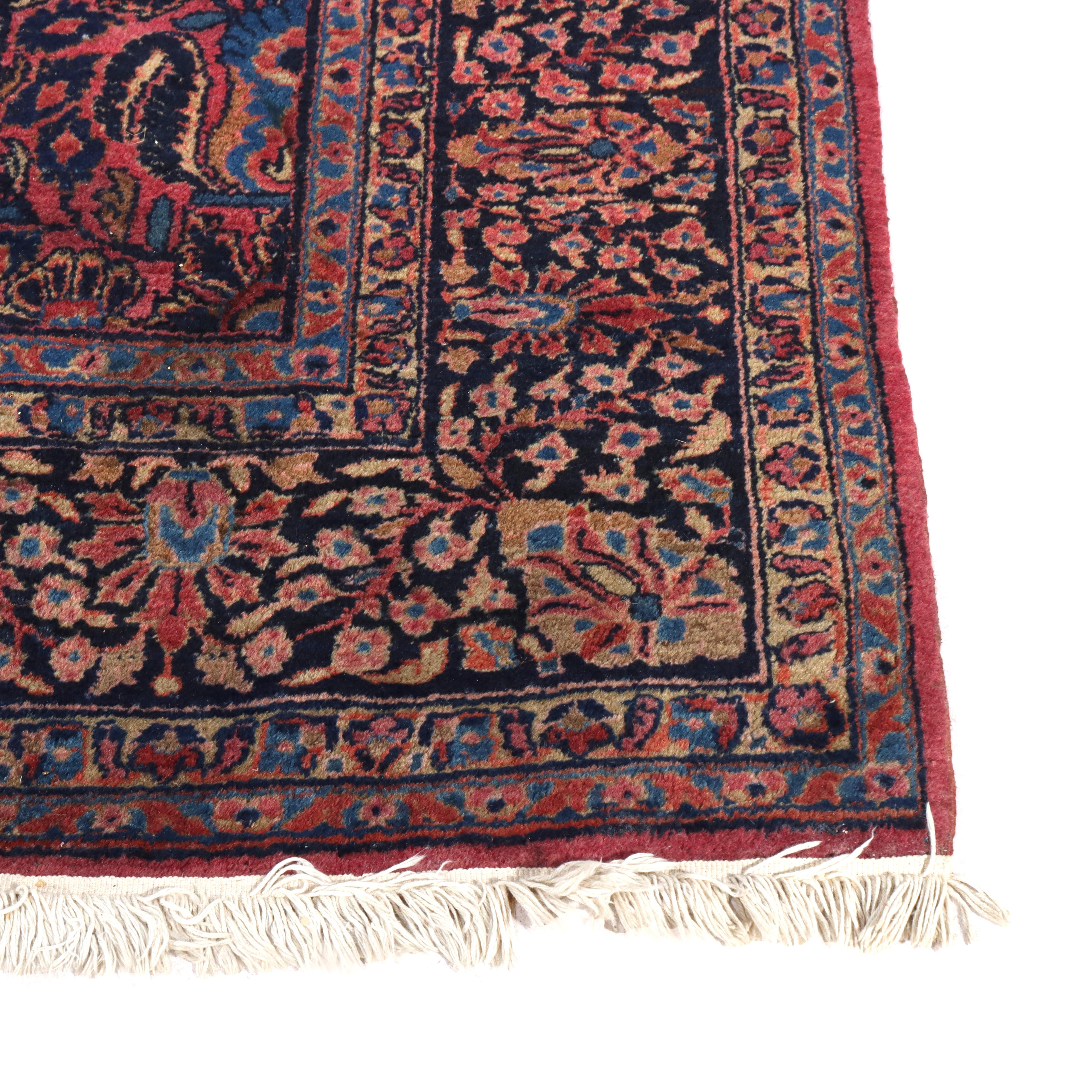 Antiker Sarouk Persisch Orientalischer Wollteppich C1930 im Angebot 1