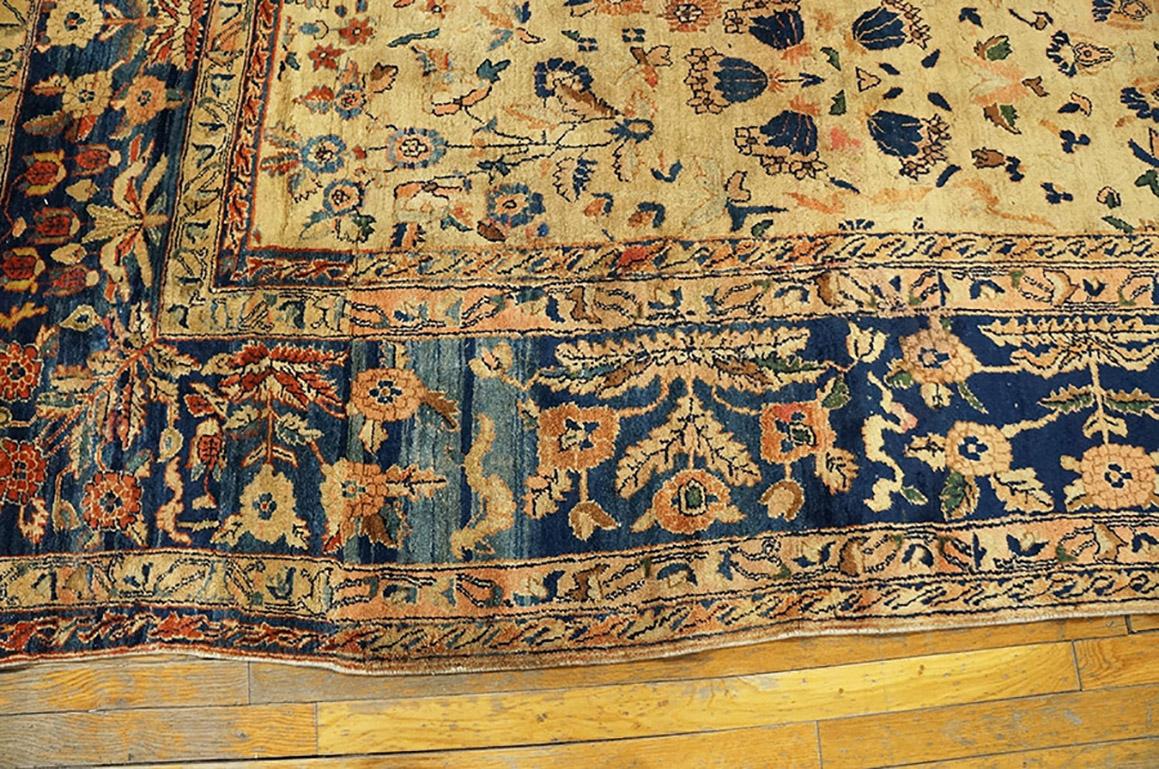 Wool Antique Sarouk Persian Rug For Sale