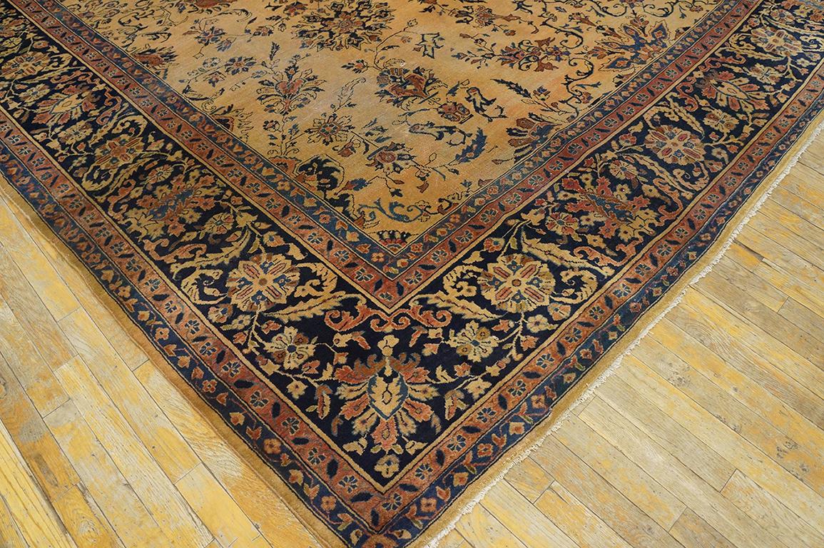 Wool 1920s Persian Sarouk Carpet ( 10' x 11'9