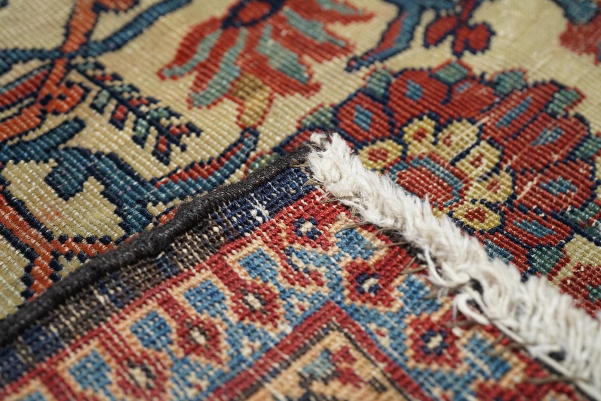 Antique Sarouk Rug 11'0'' x 13'3'' For Sale 4