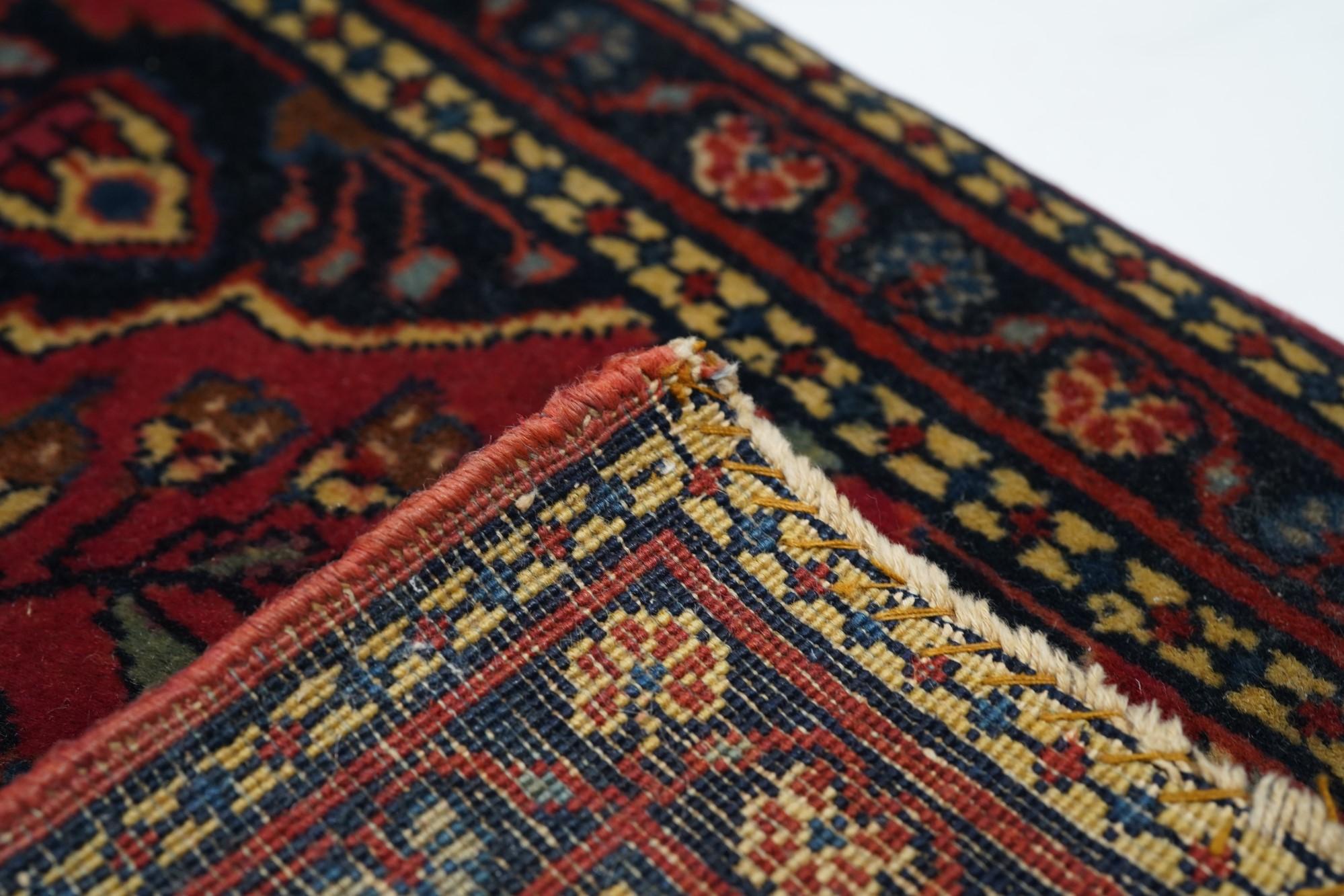Antique Sarouk Rug 1'11'' x 2'4'' For Sale 4