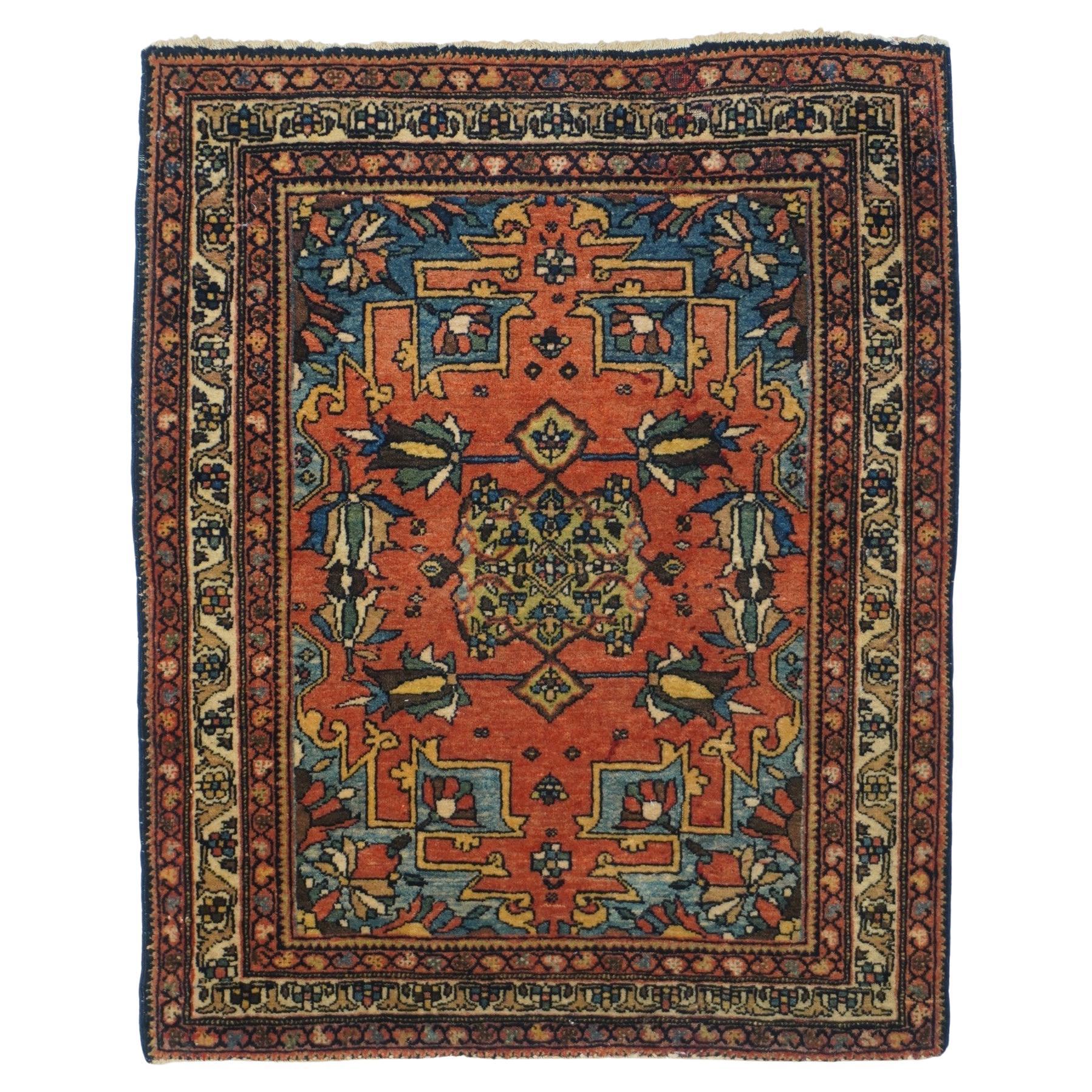 Antique Sarouk Rug 1'11'' x 2'6''