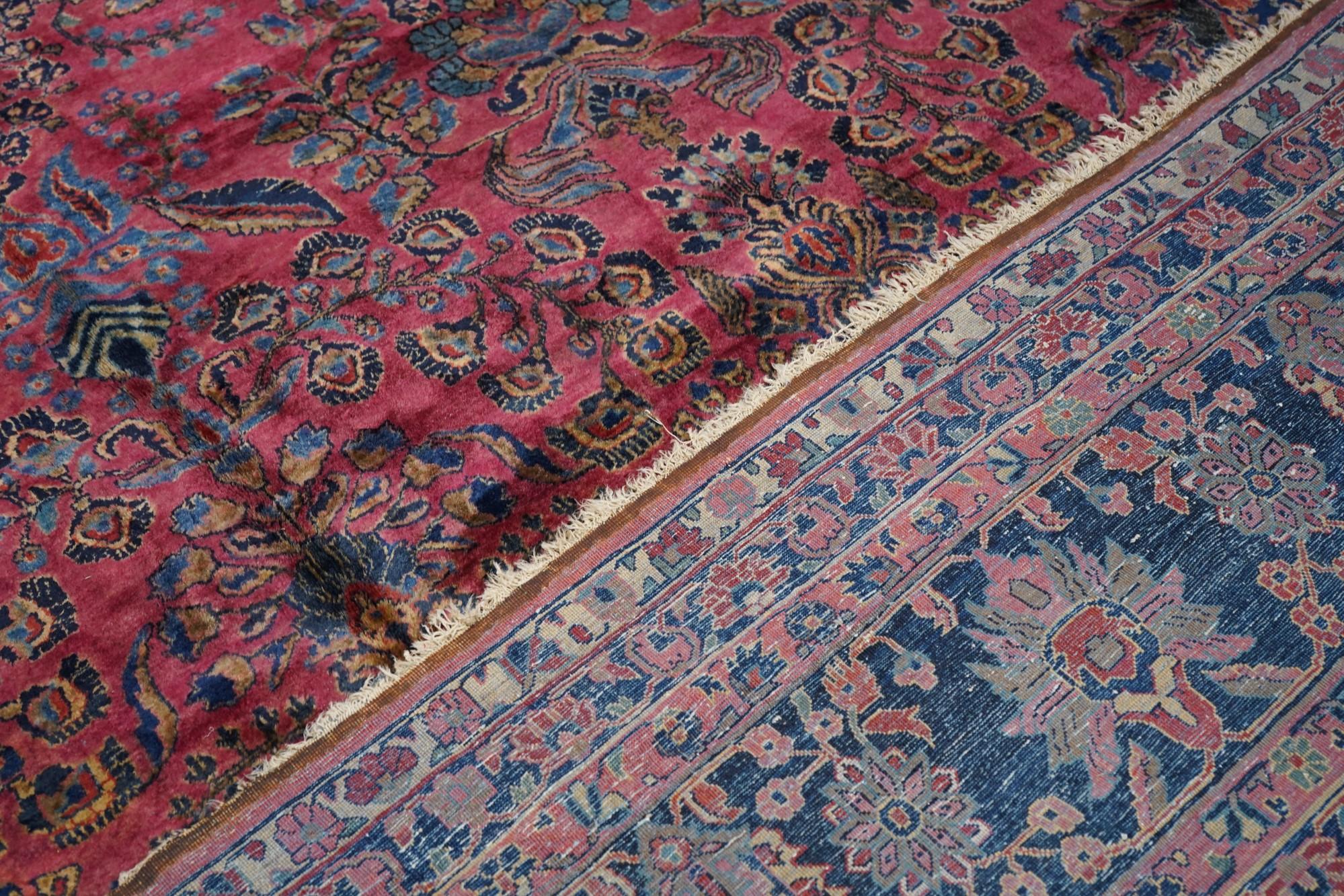 Tapis Sarouk ancien 11'3'' x 17'8'' en vente 5