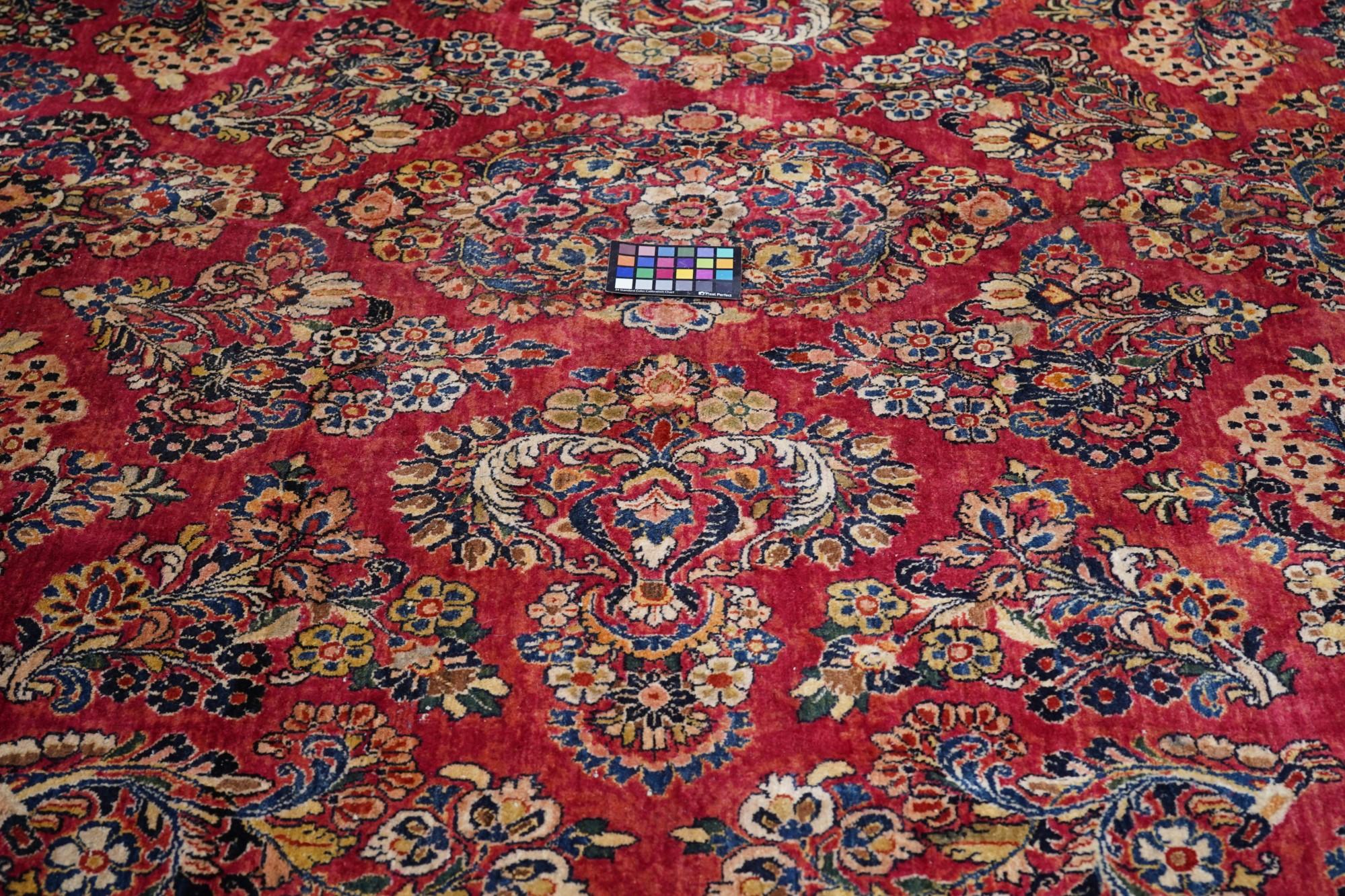 Antiker Sarouk-Teppich 11''3'''' x 18''1'''' im Angebot 3