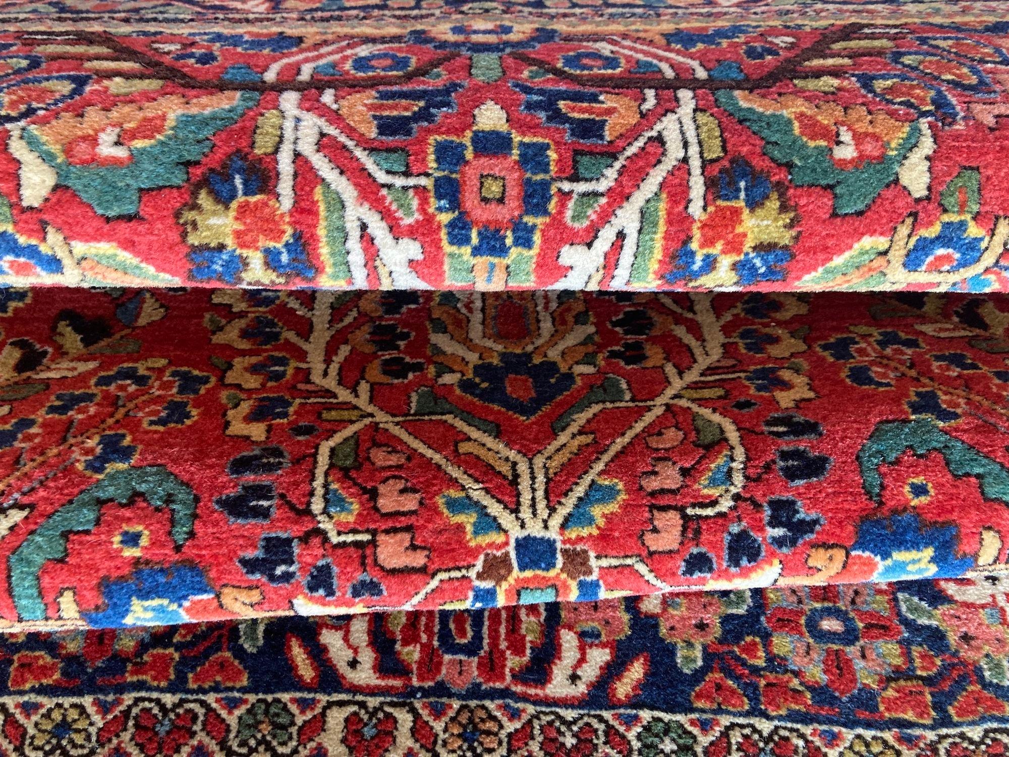 Antiker Sarouk-Teppich 1,58 m x 1,06 m im Angebot 5