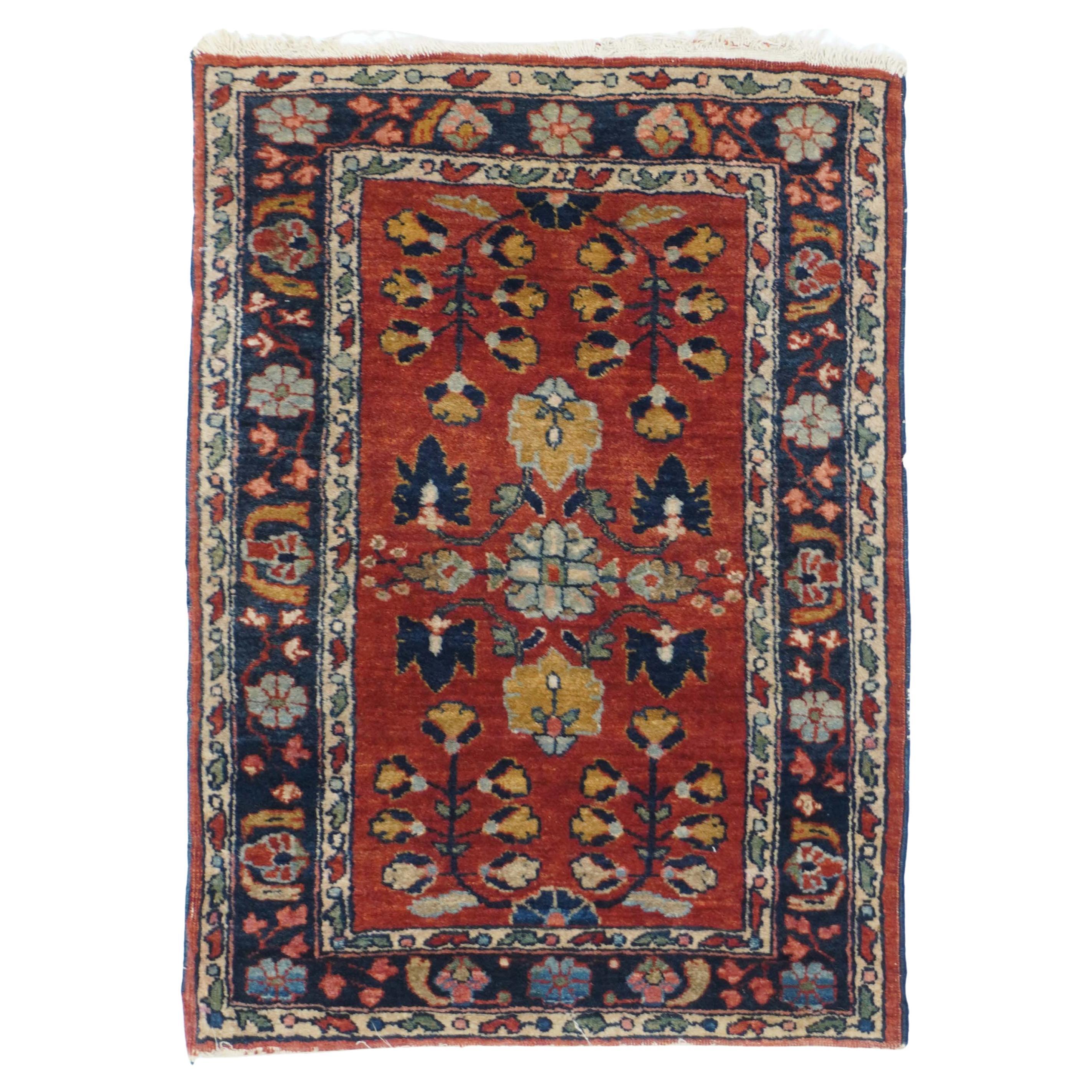 Antique Sarouk Rug 1'8'' x 2'6''