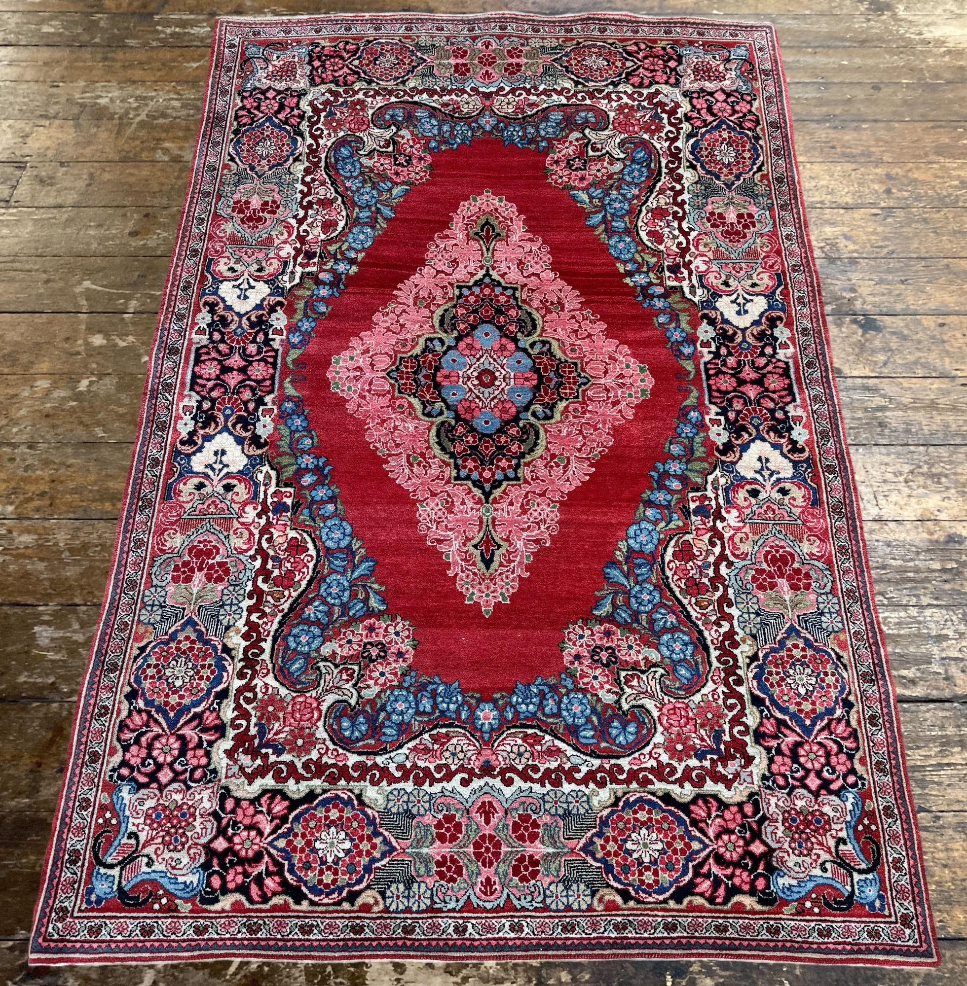 Antiker Sarouk-Teppich 1,94m x 1,28m (Mitte des 20. Jahrhunderts) im Angebot