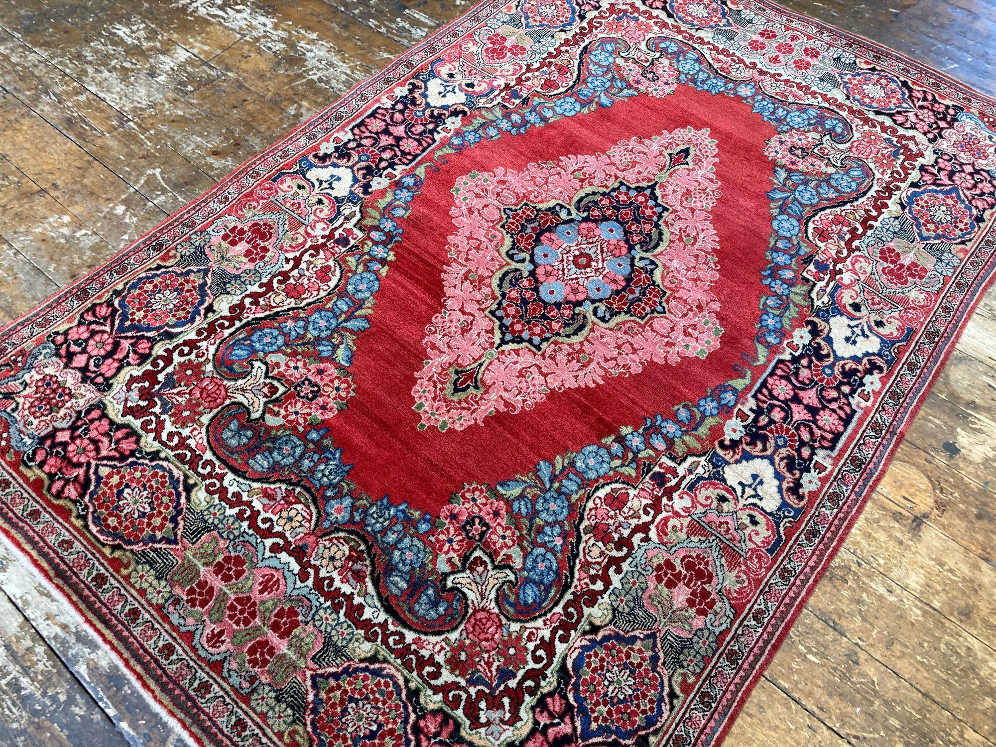 Antiker Sarouk-Teppich 1,94m x 1,28m im Angebot 1