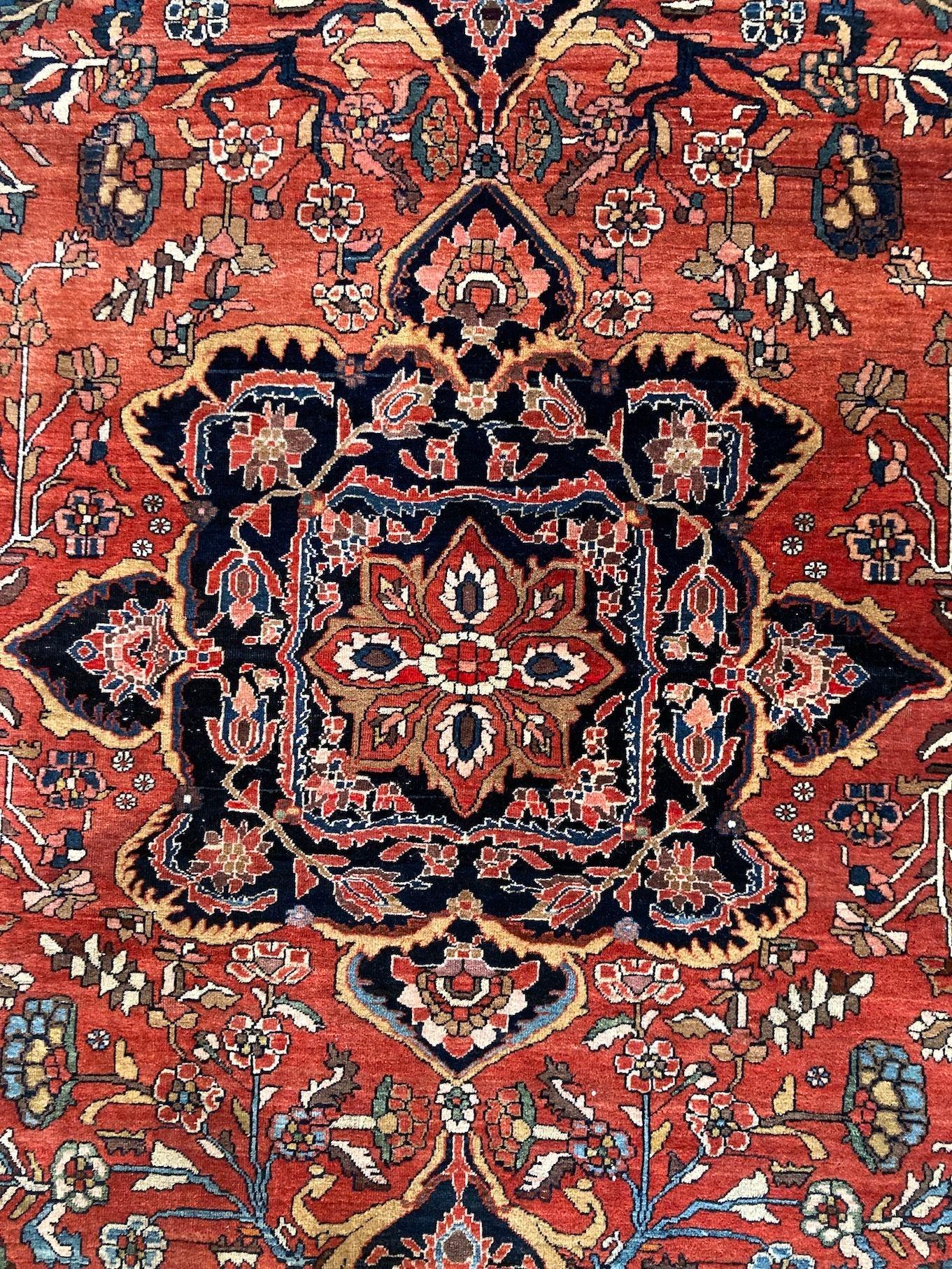 Antiker Sarouk-Teppich 1,95 mx 1,31 m im Angebot 7