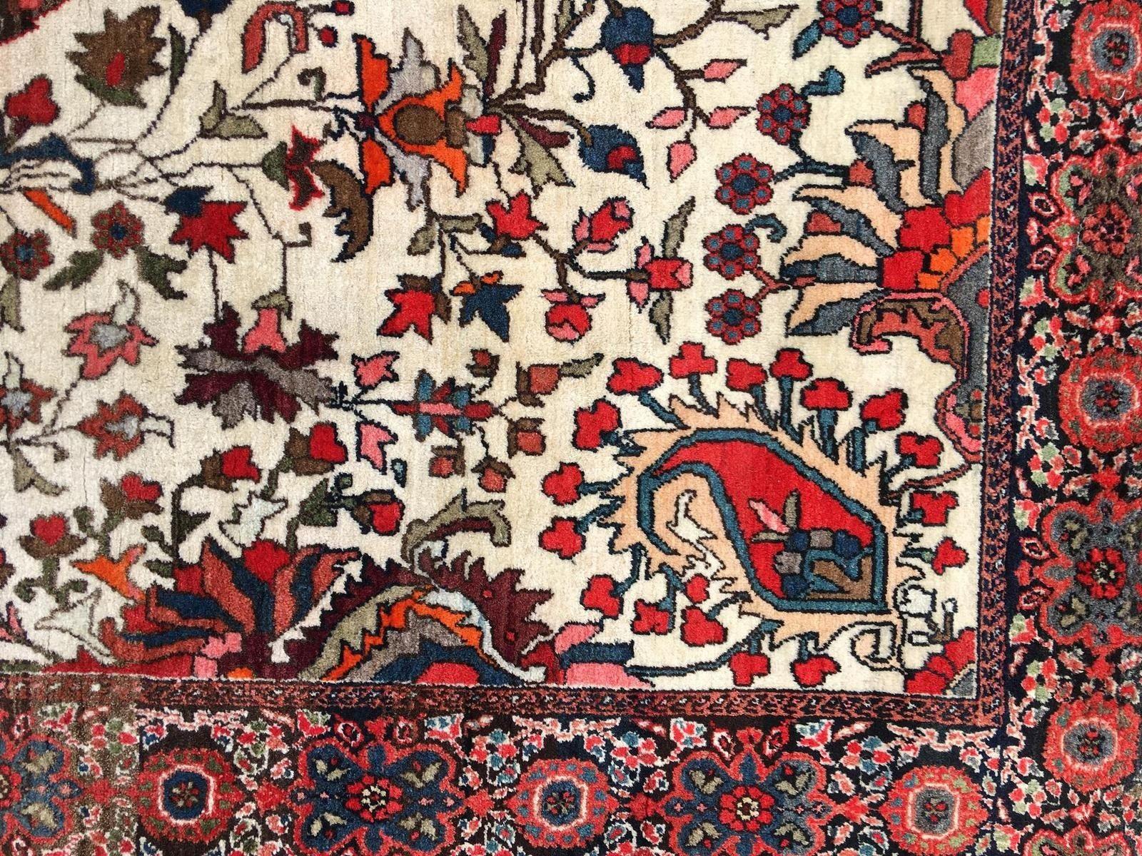 Antique Sarouk Rug 1.98m X 1.27m in vendita 6