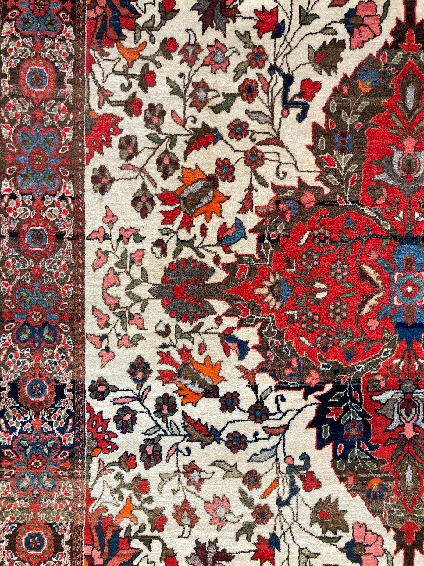 Antique Sarouk Rug 1.98m X 1.27m in vendita 8