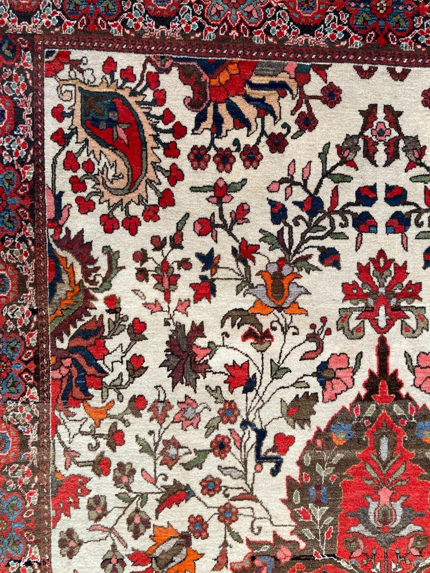 Antique Sarouk Rug 1.98m X 1.27m in vendita 9