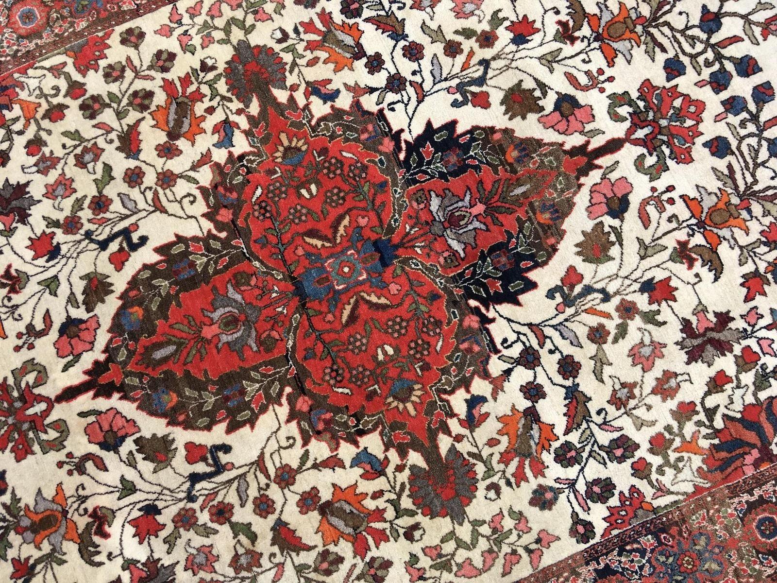 Antique Sarouk Rug 1.98m X 1.27m in vendita 4