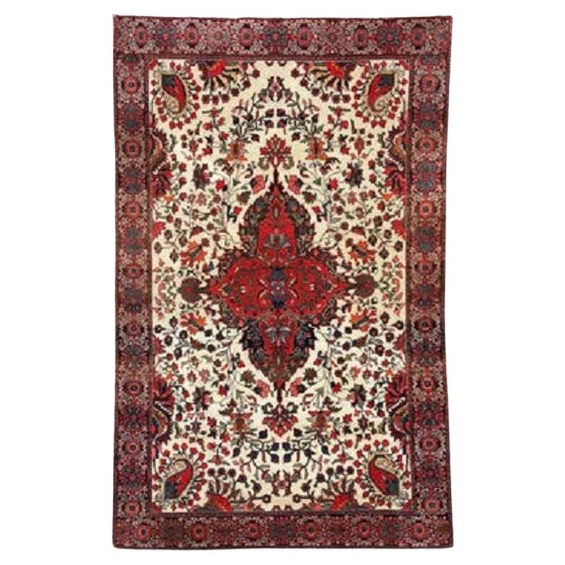 Antique Sarouk Rug 1.98m X 1.27m in vendita