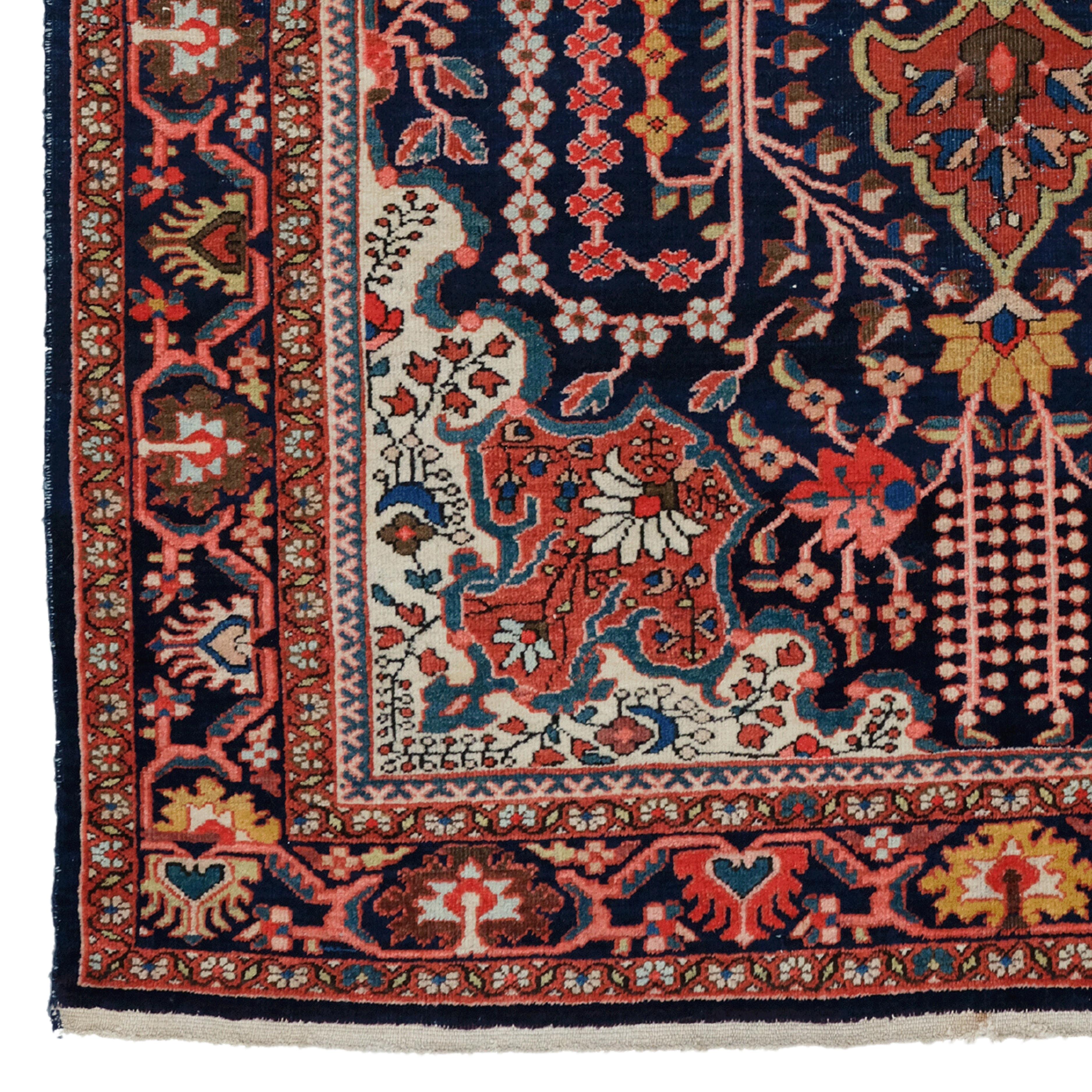 19th Century Sarouk Rug

This extraordinary carpet will fascinate you with its intricate designs and vibrant colors that reflect the rich history and craftsmanship of the period. Each stitch tells the story of skilled craftsmen who masterfully