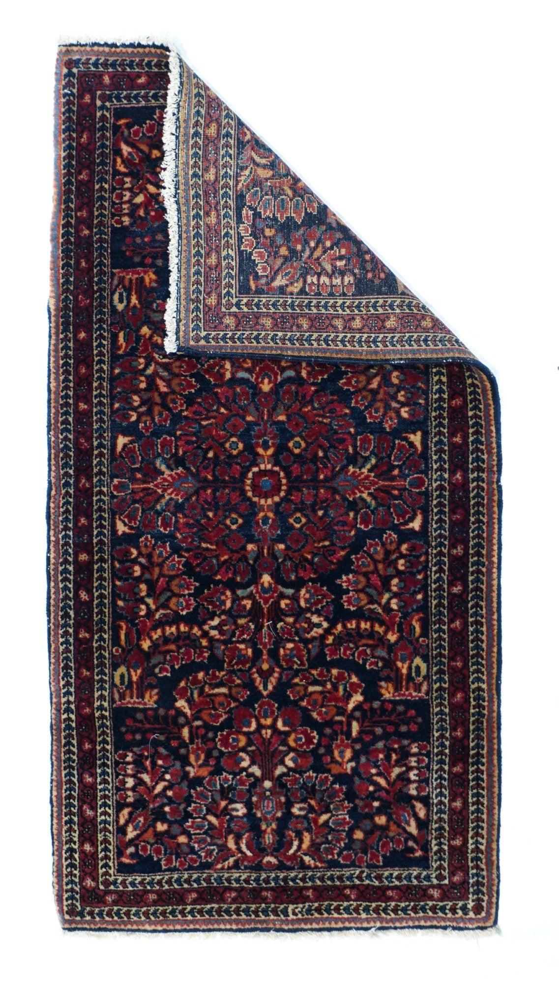 Antique Sarouk Rug 2'0