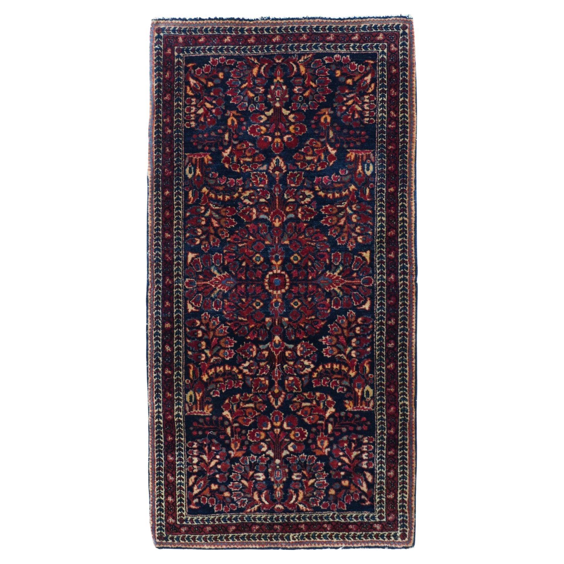 Antique Sarouk Rug 2'0" x 4'0"