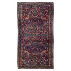 Antiker Sarouk-Teppich 2'1'' x 3'10''