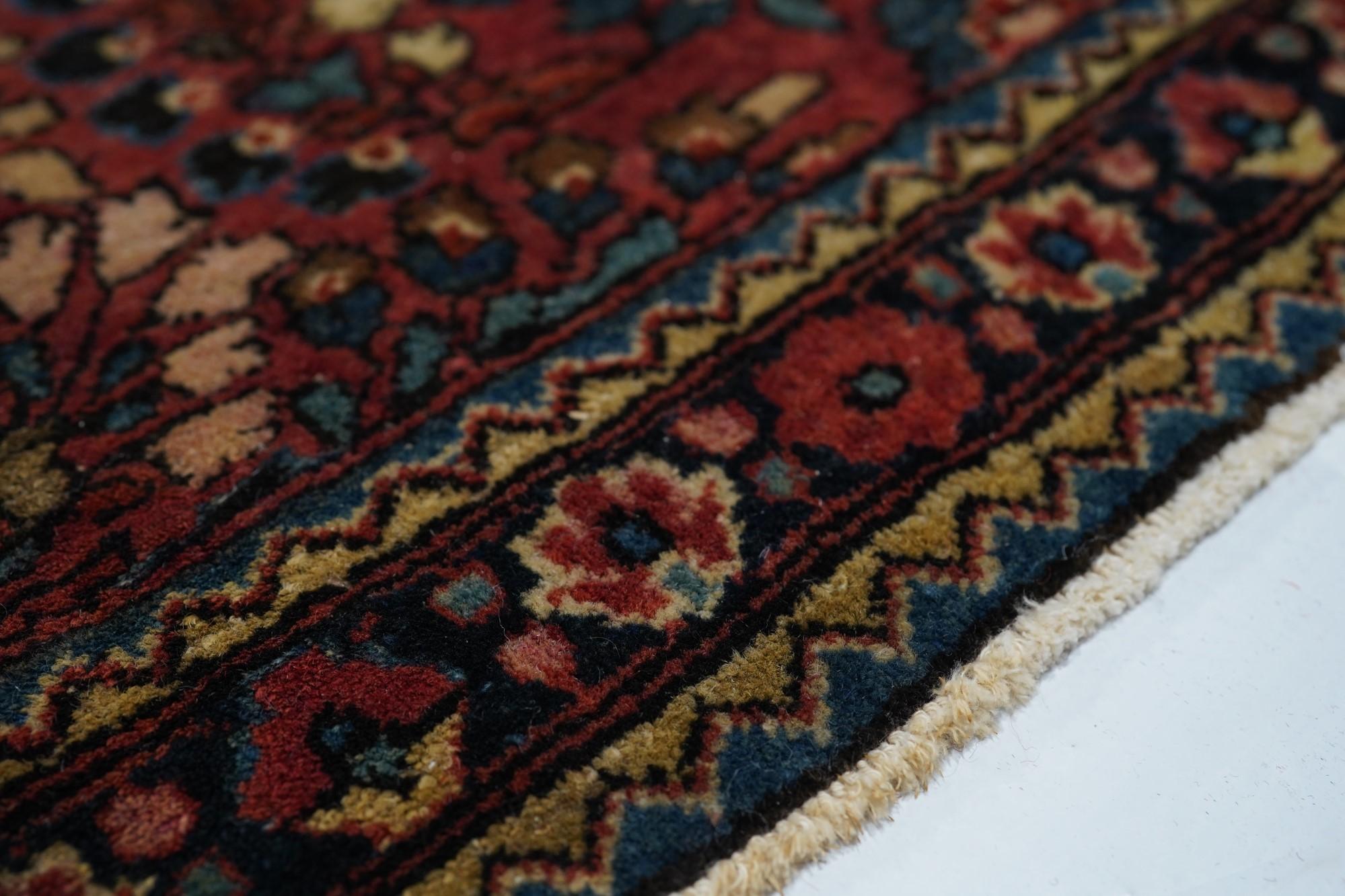 Wool Antique Sarouk Rug For Sale