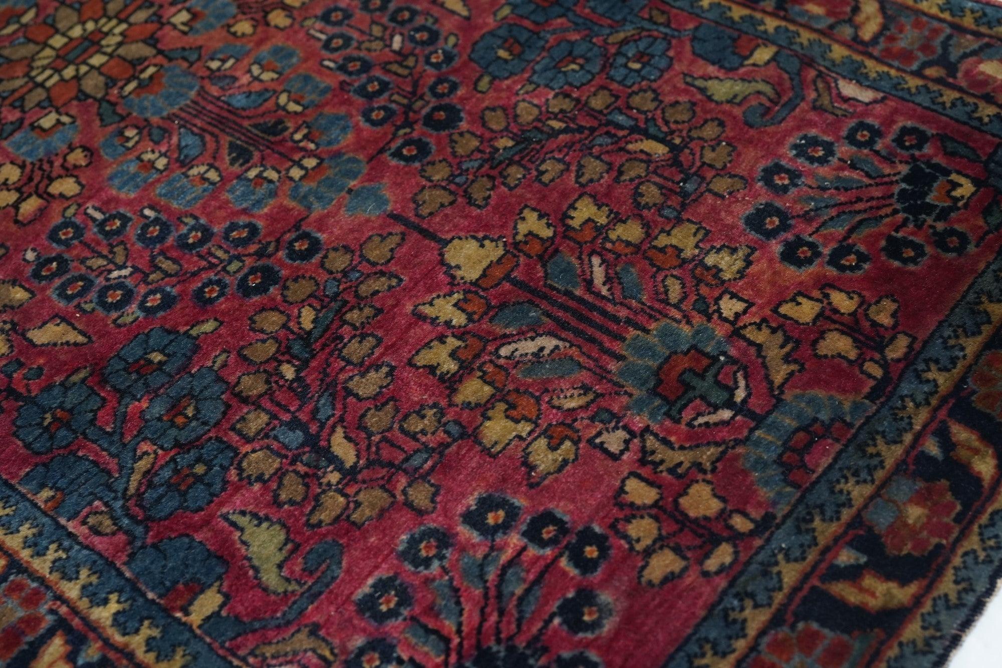 Antiker Sarouk-Teppich 2'2'' x 4'1'' (Handgeknüpft) im Angebot
