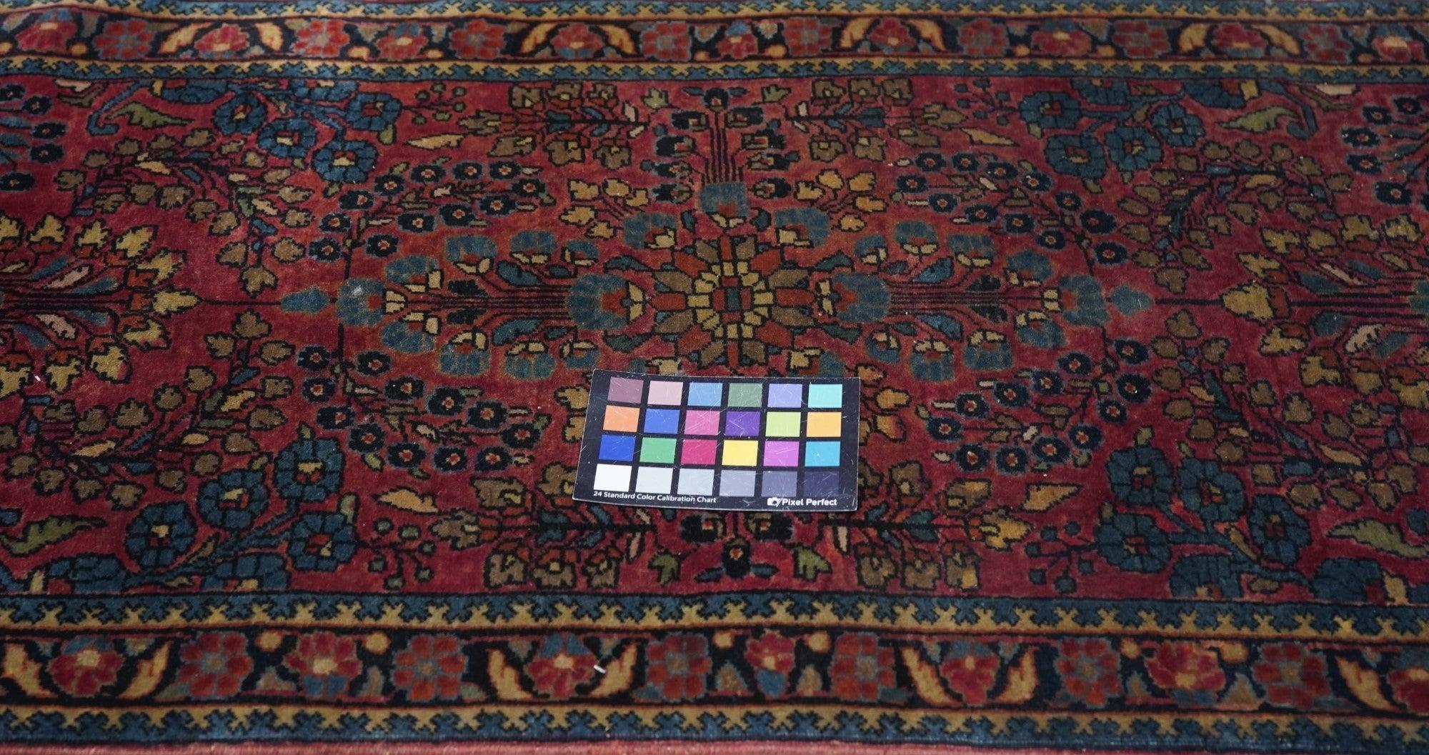 Antiker Sarouk-Teppich 2'2'' x 4'1'' im Angebot 1