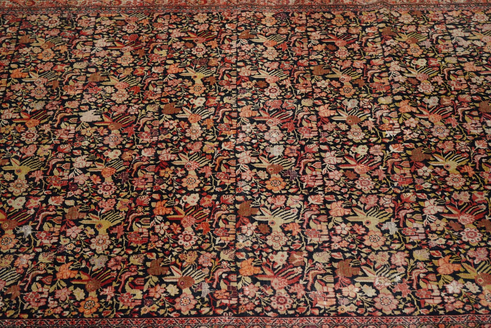 Antique Farahan Rug 3'11'' x 6'3'' For Sale 1