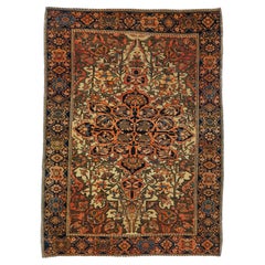 Antique Sarouk Rug 3'4'' x 4'10''