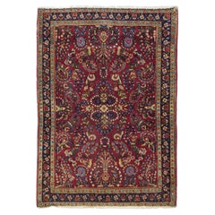 Antique Sarouk Rug 3'4'' x 5'0''