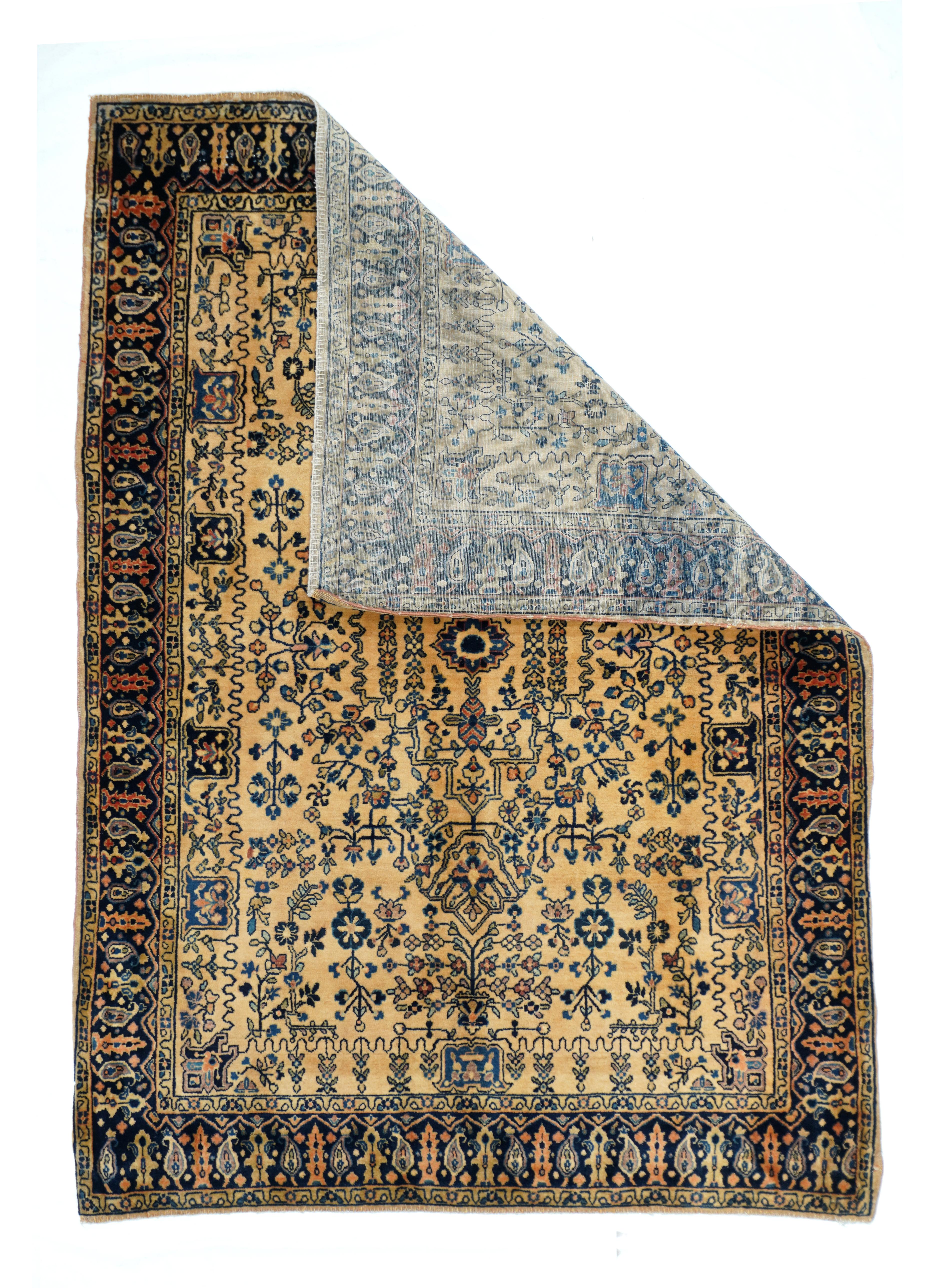 Antique Sarouk Rug  In Good Condition For Sale In New York, NY