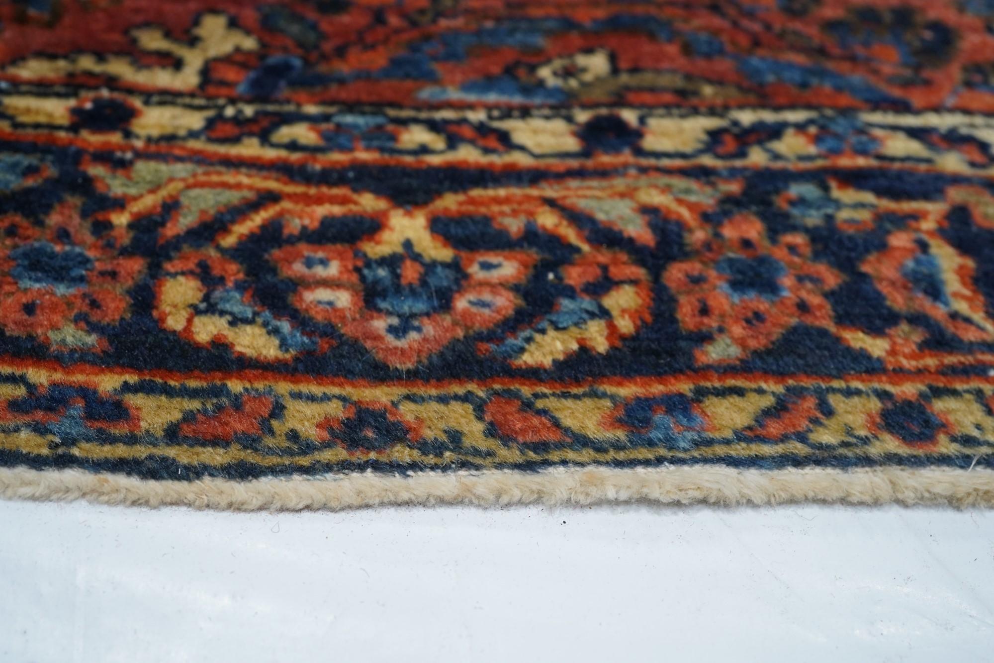 Early 20th Century Antique Sarouk Rug 3'8'' x 4'1'' For Sale