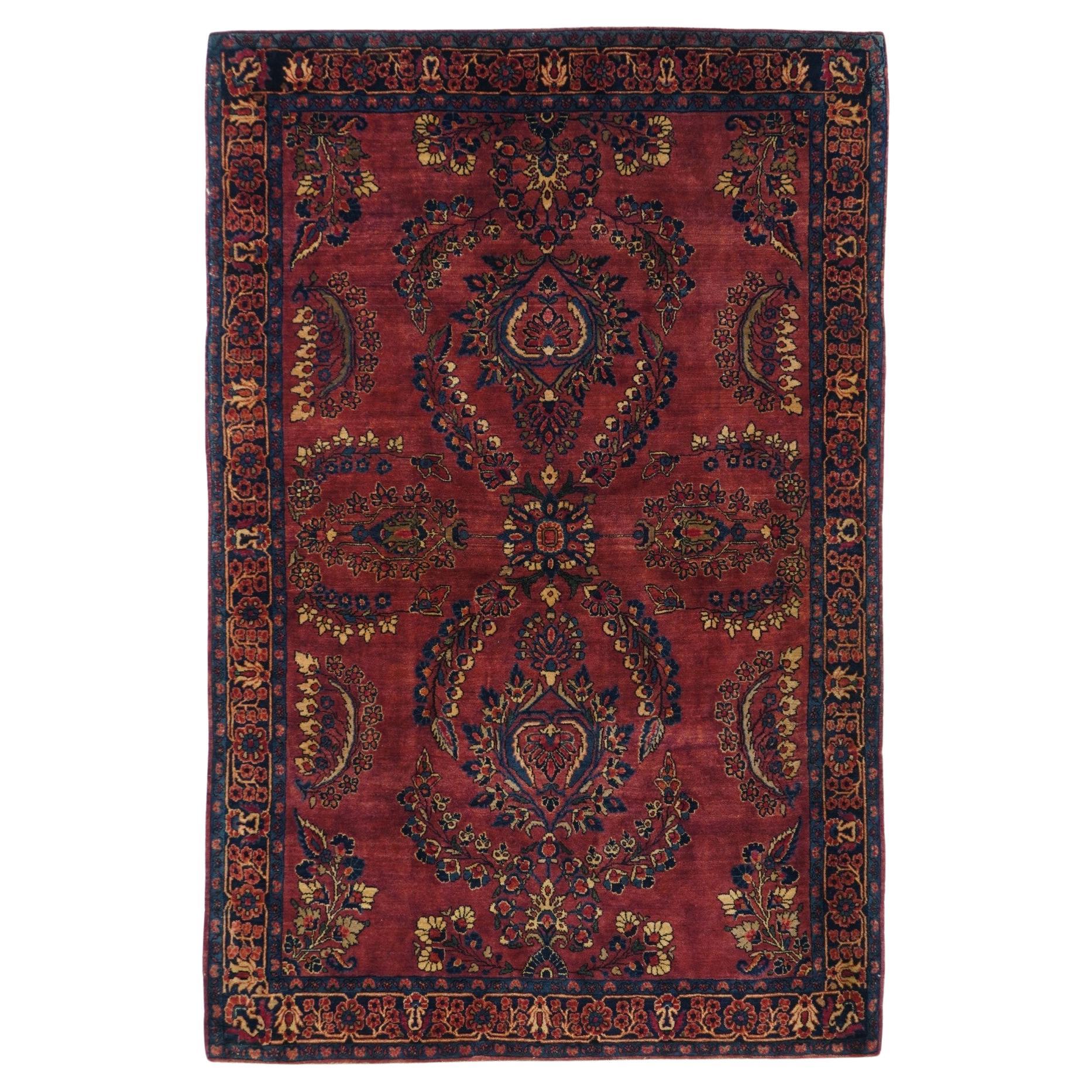 Antique Sarouk Rug 4'1'' x 6'5''