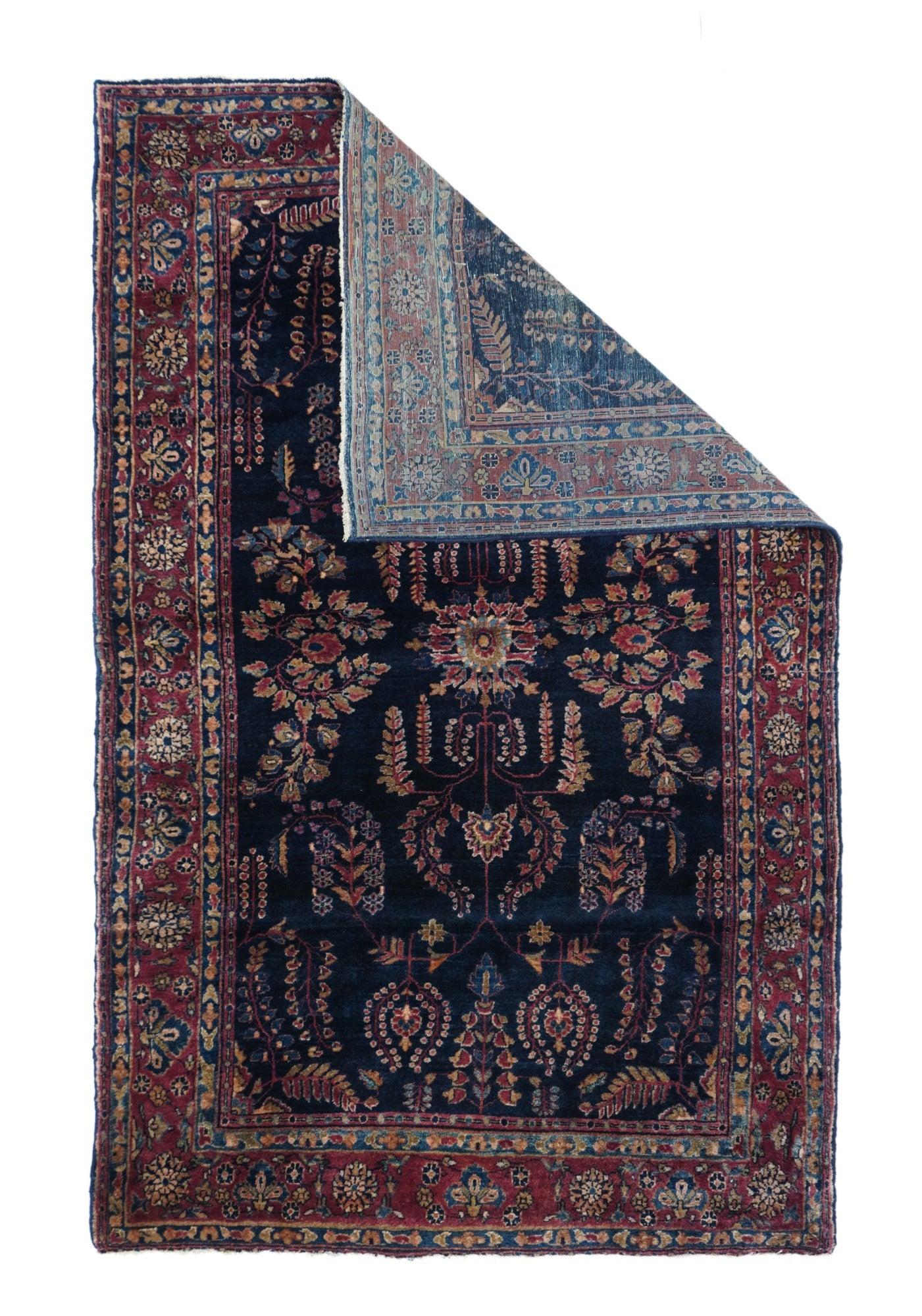 Antique Sarouk Rug 4'1'' x 6'7''.