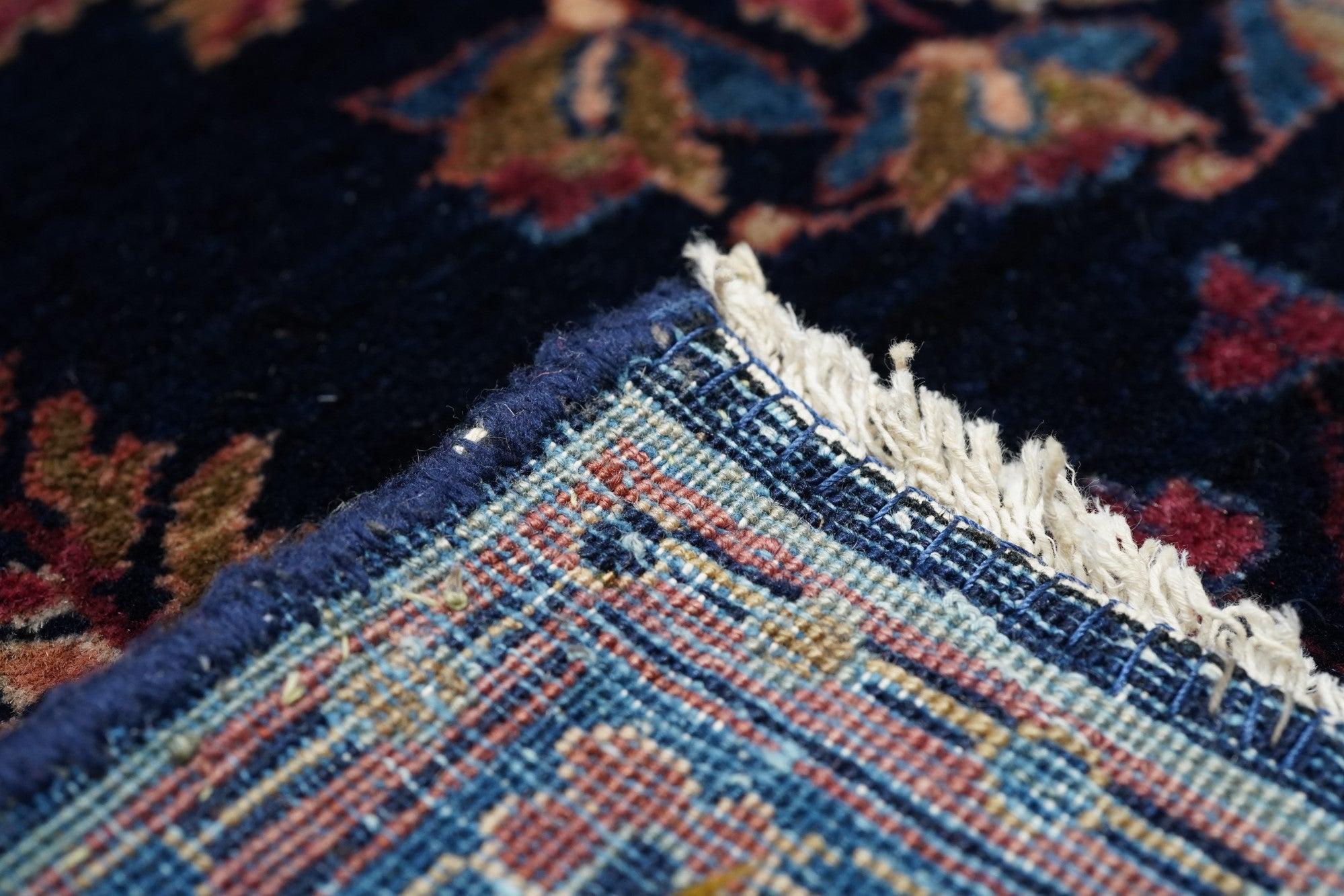Wool Antique Sarouk Rug 4'1'' x 6'7'' For Sale