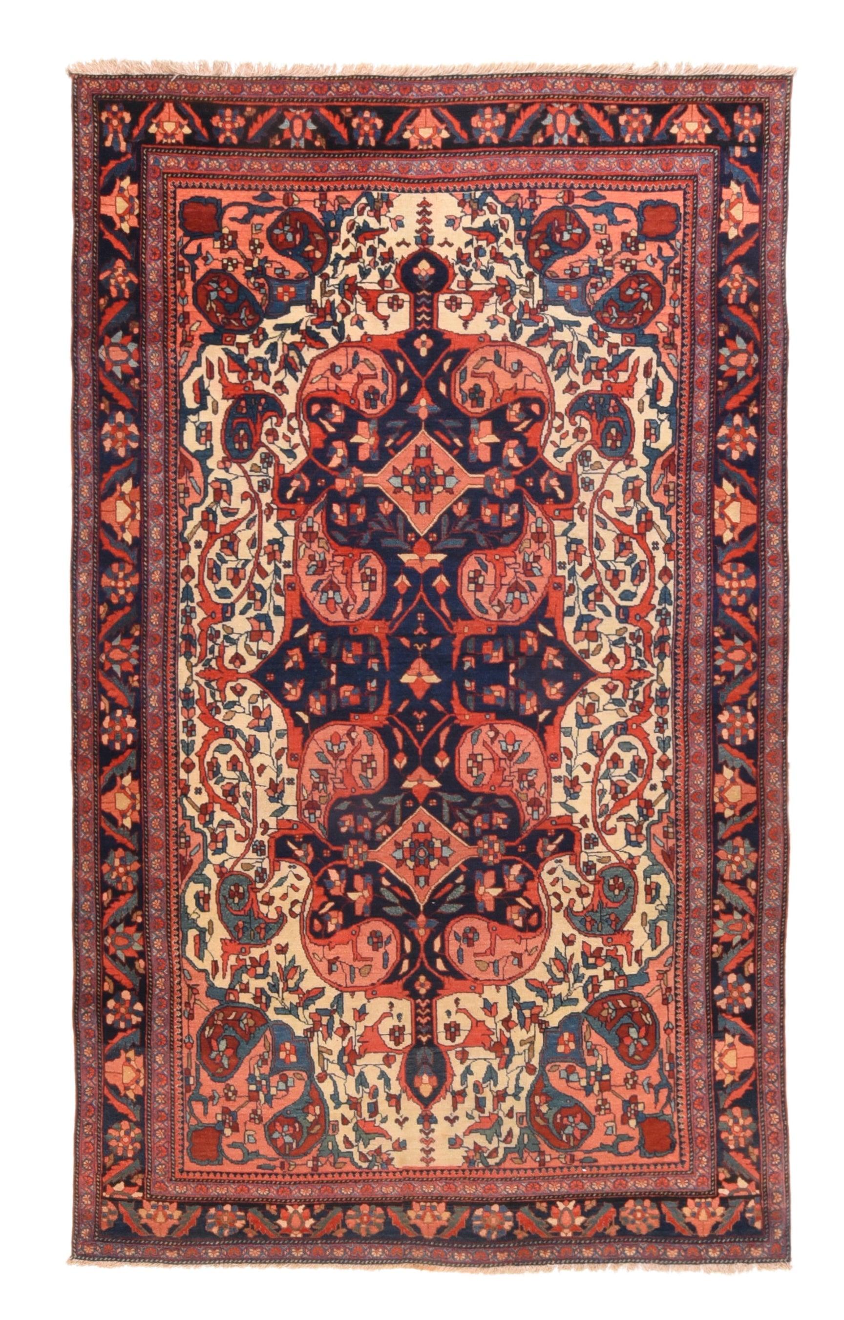 Antiker Sarouk-Teppich 4'1'' x 6'9'' (Persisch) im Angebot
