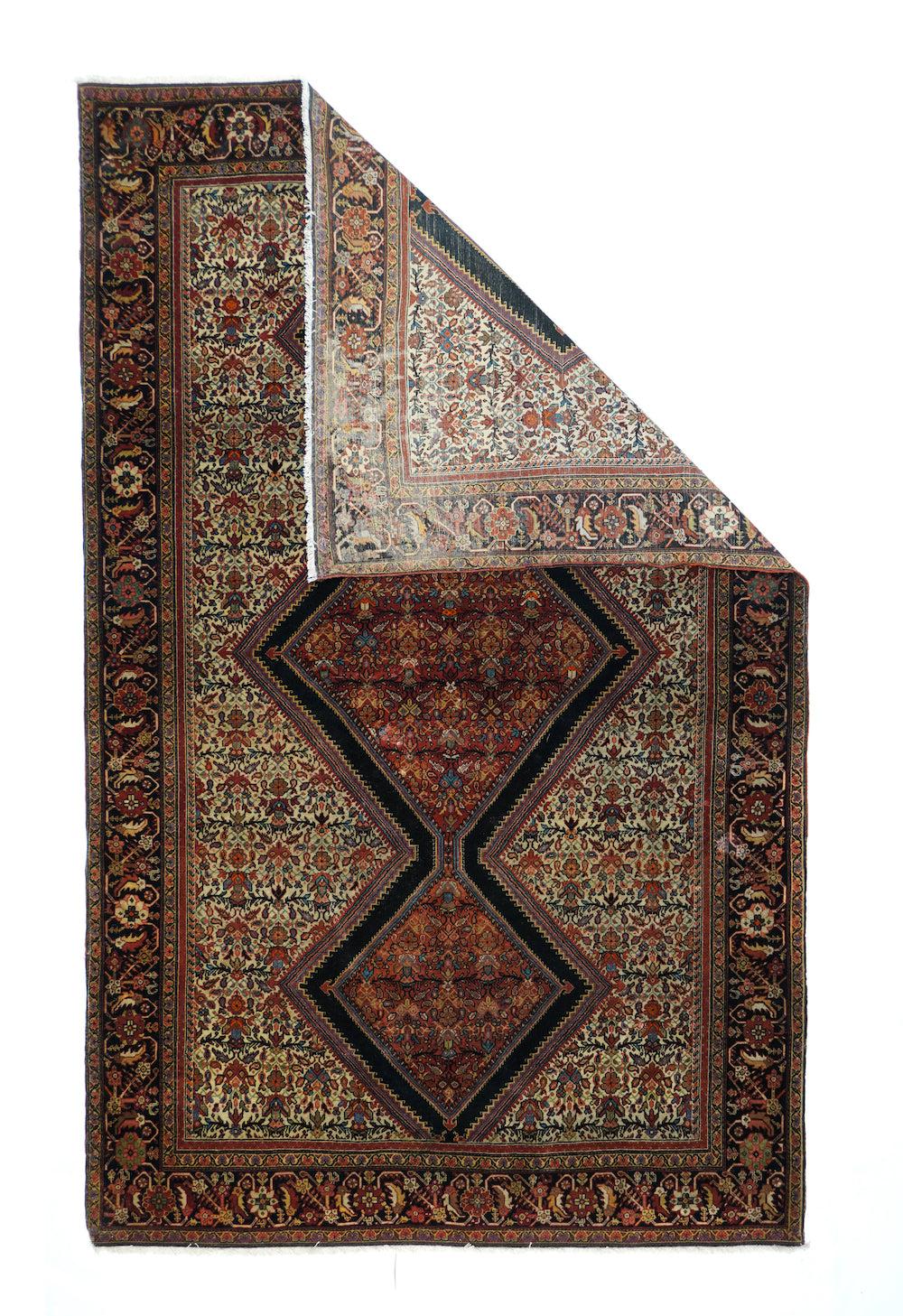 Antique Sarouk Rug 4'2