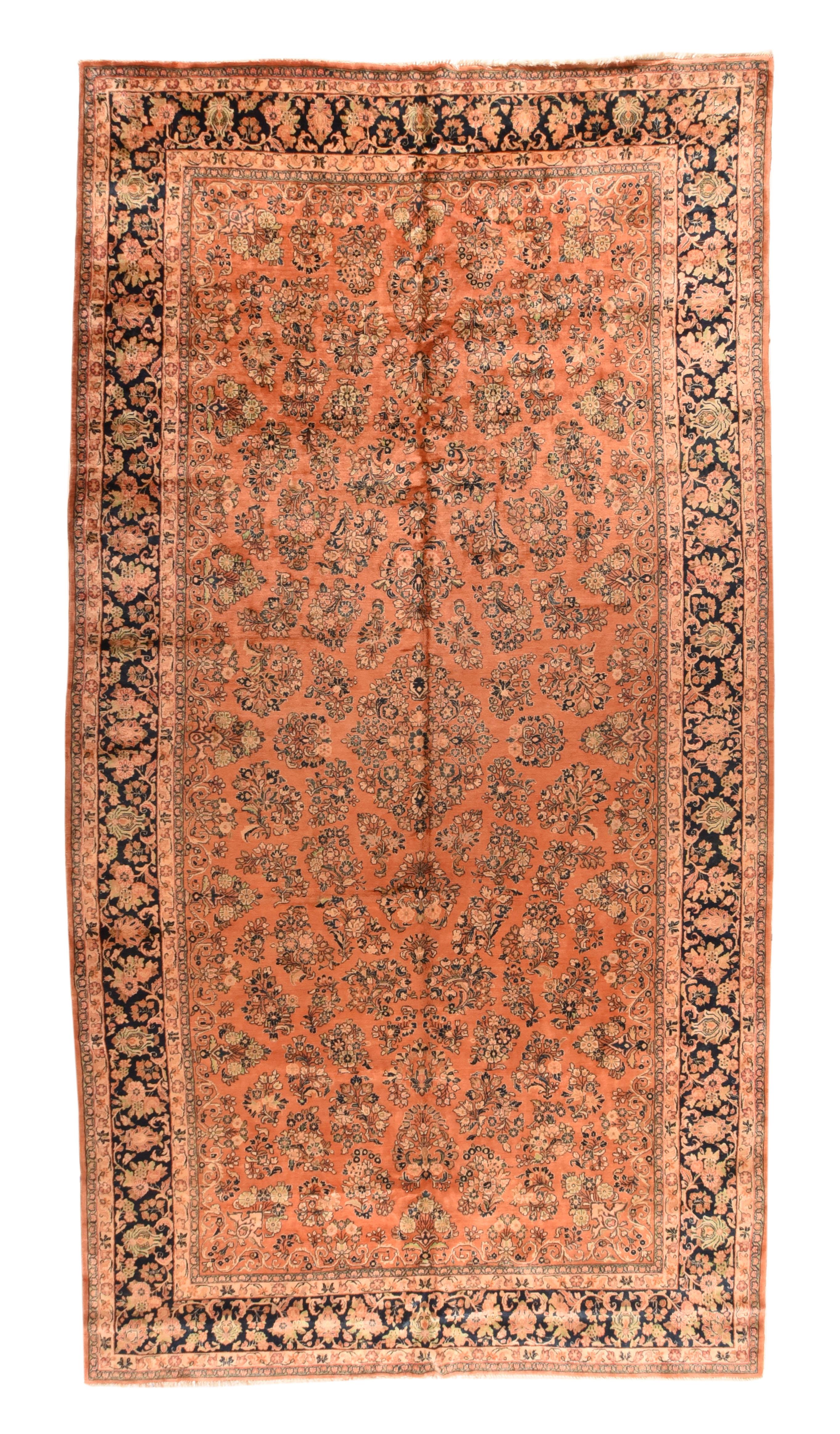 Antique Sarouk Rug In Excellent Condition For Sale In New York, NY