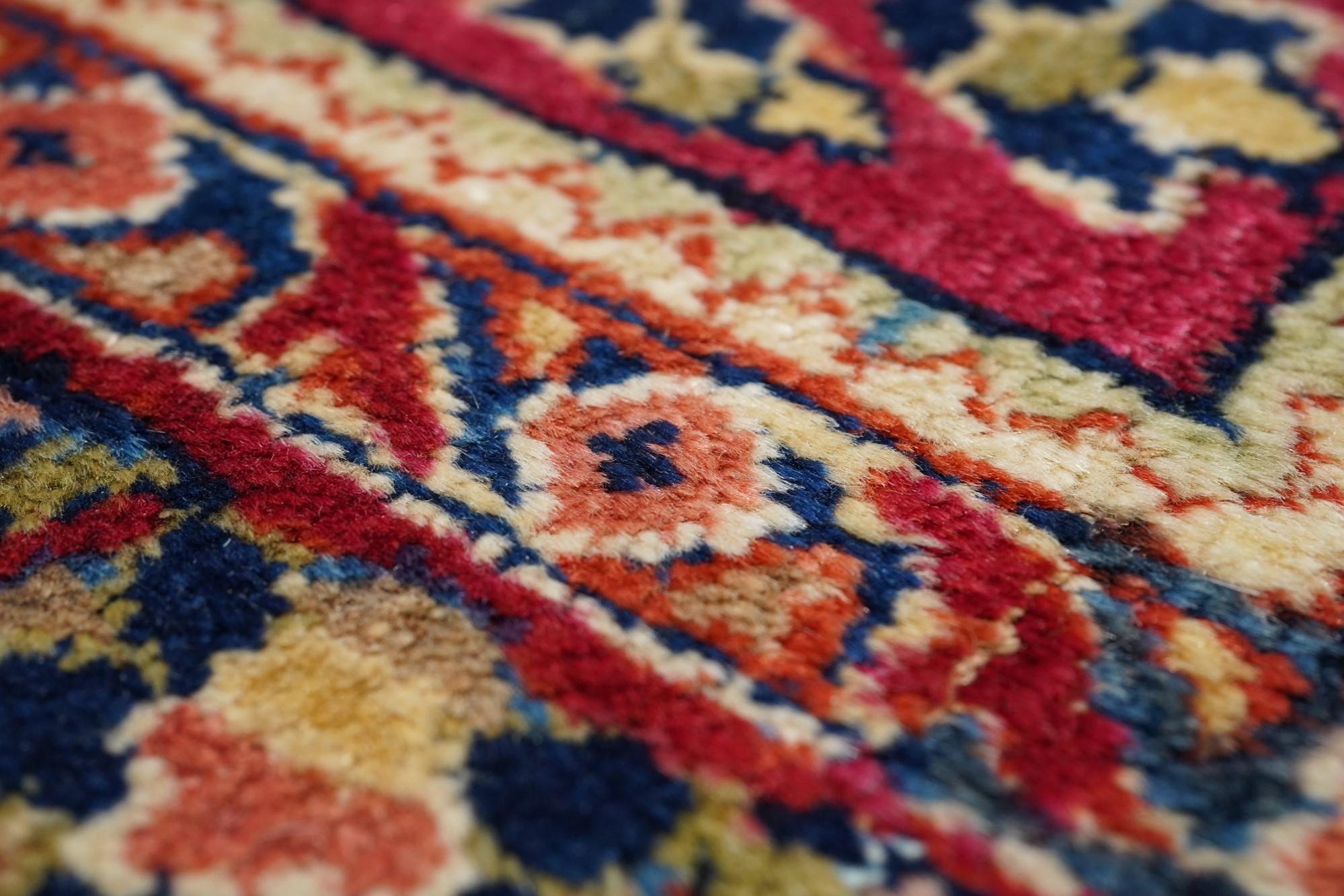 Wool Antique Sarouk Rug 9'1'' x 12'0'' For Sale