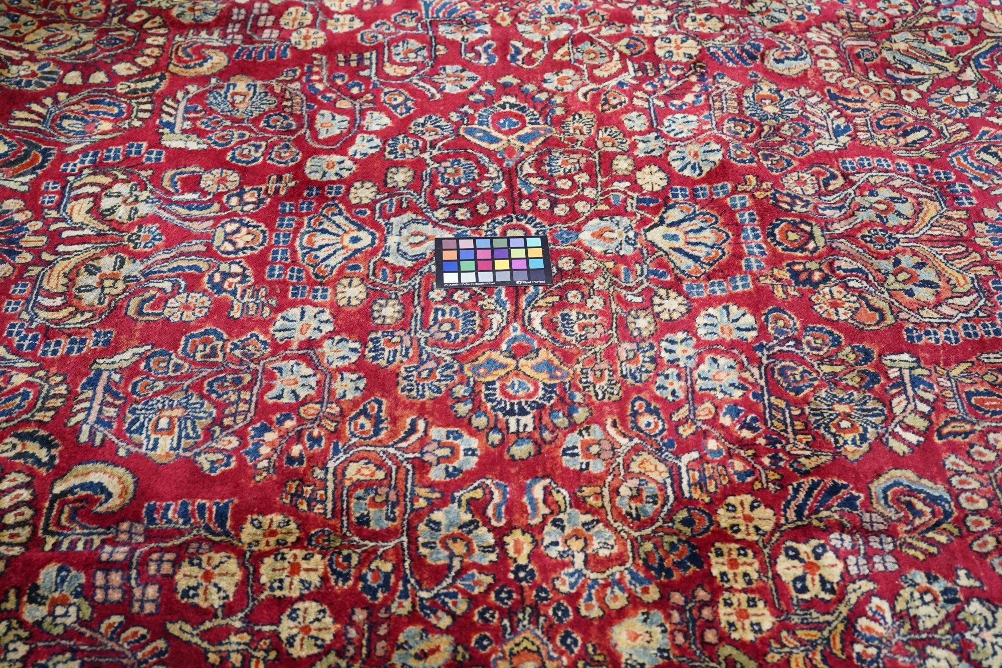 Antiker Sarouk-Teppich 9'1'' x 12'0'' im Angebot 2